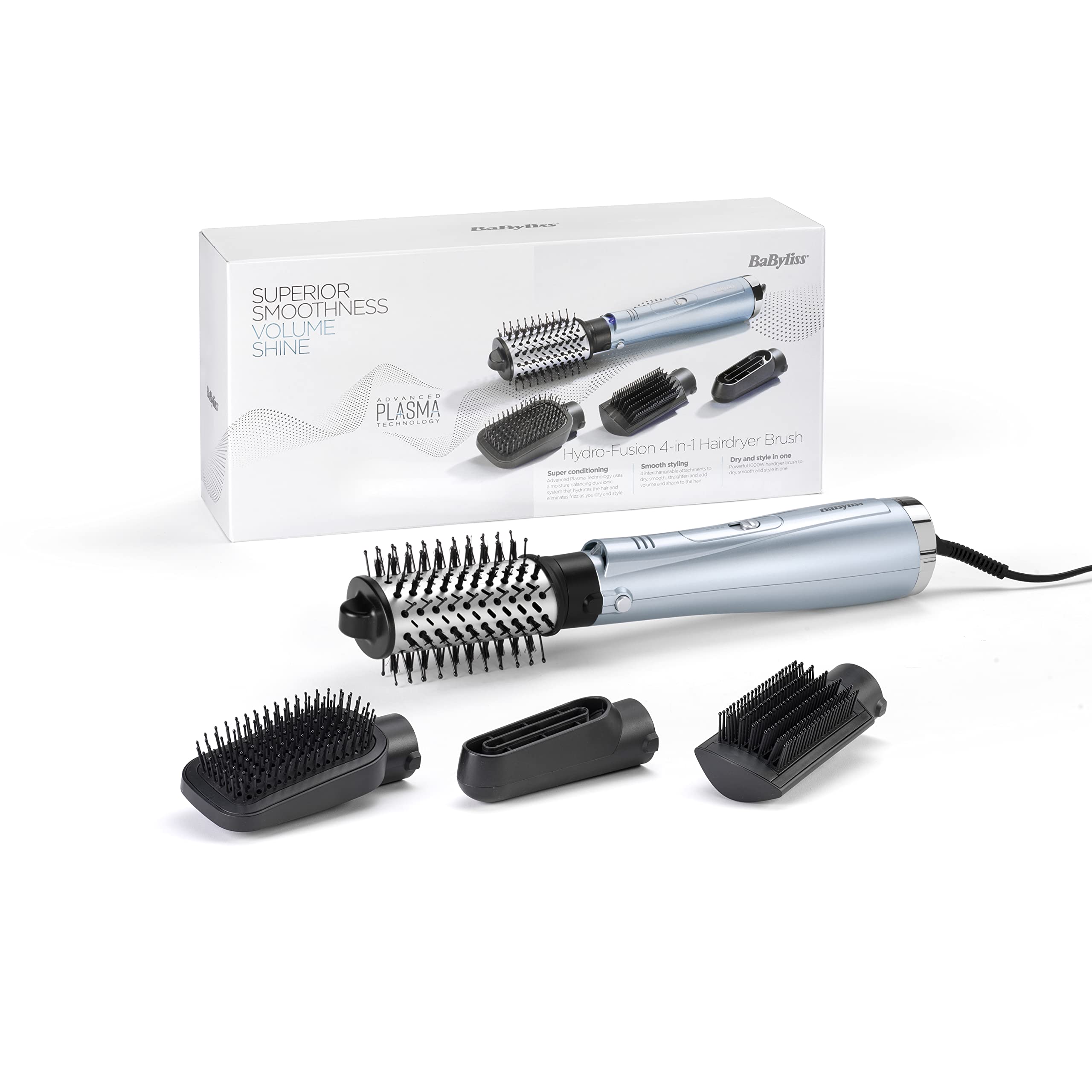 BaByliss Hydro-Fusion 4-in-1 Hair Dryer Brush