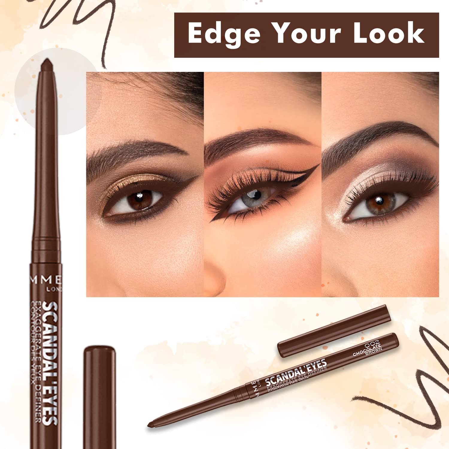 Rimmel Scandaleyes Exaggerate Eye Definer - Chocolate Brown