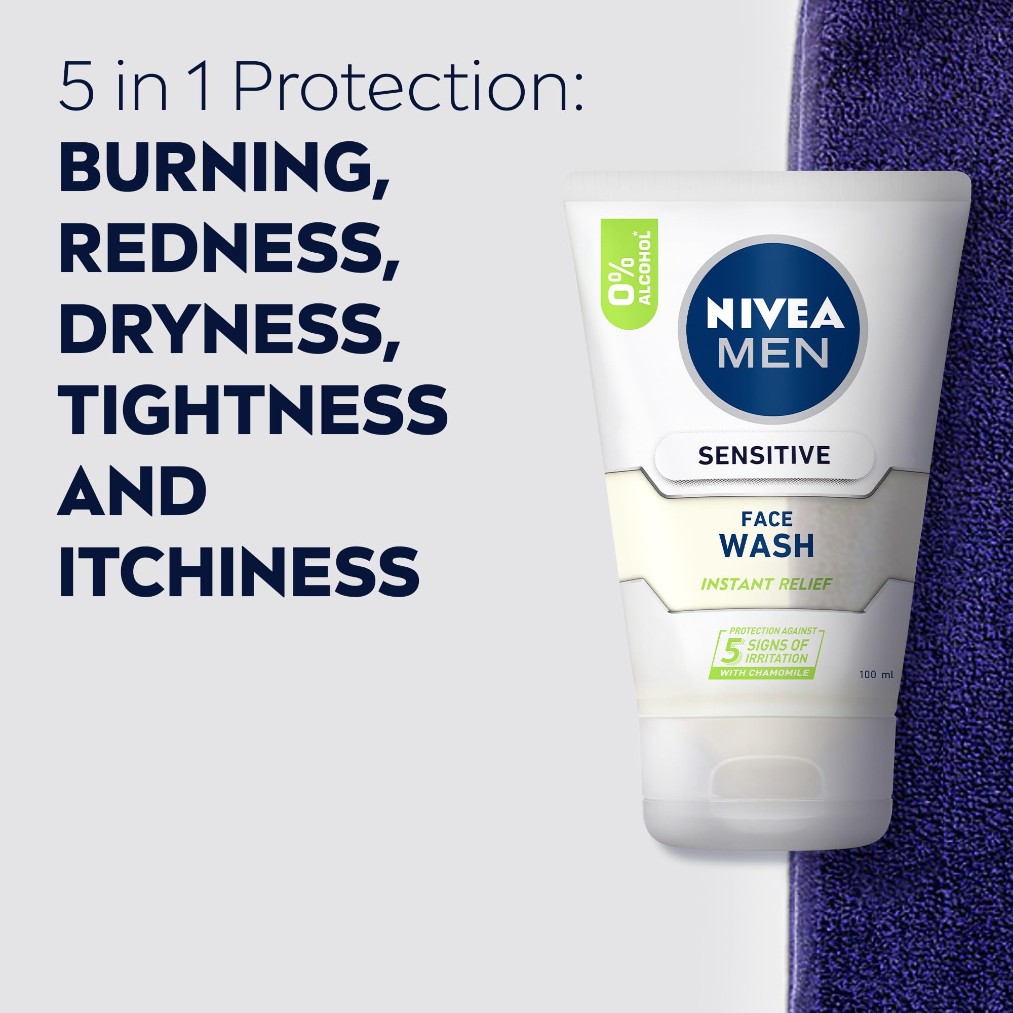 NIVEA MEN Sensitive Face Wash 100 ml