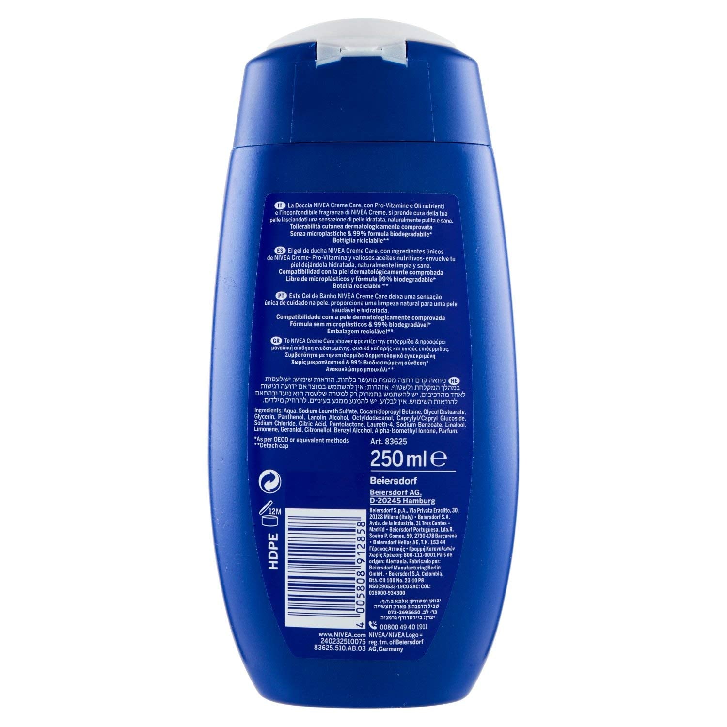 Nivea Creme Care Hydrating Shower Gel 250 ml