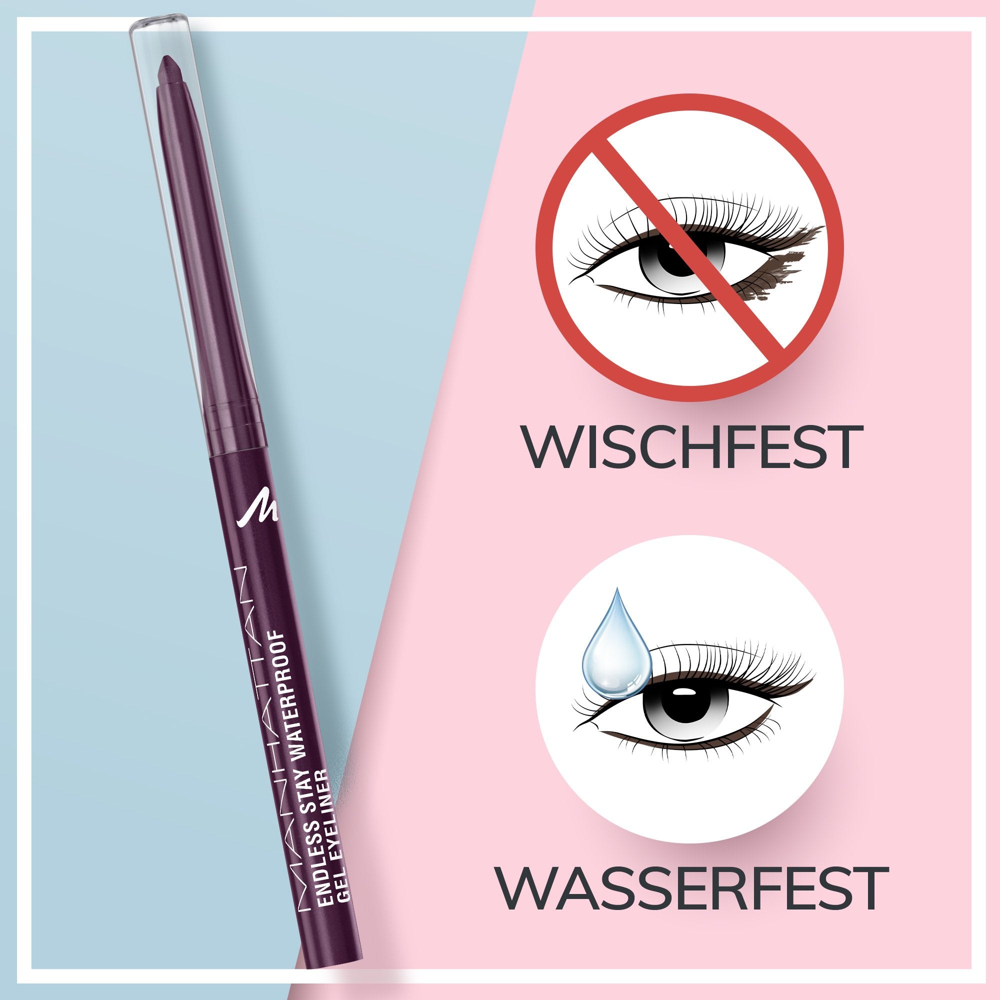 Manhattan Endless Stay Waterproof Gel Eyeliner - Ripe Plum