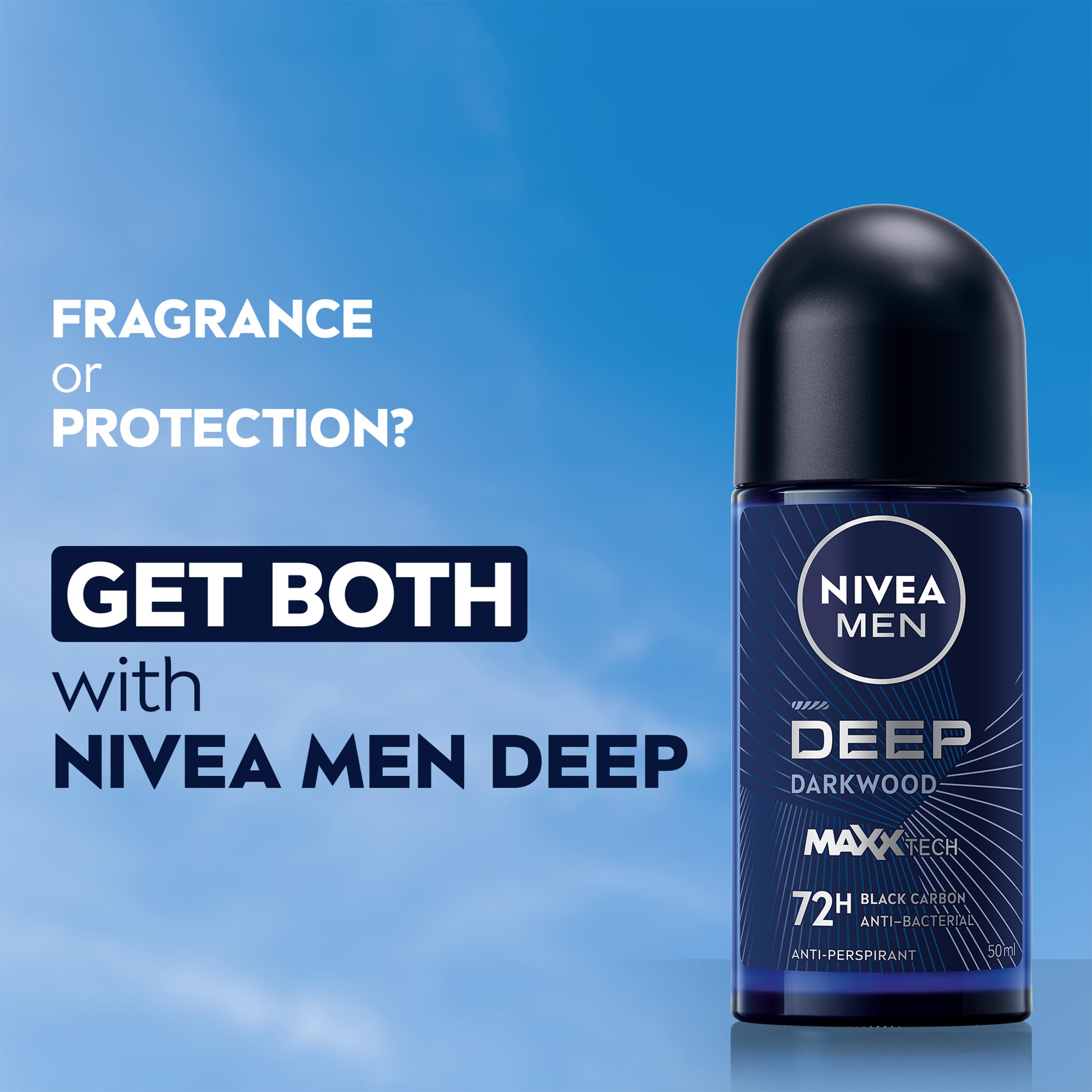 NIVEA Men Deep Black Carbon Anti-Perspirant 50ml