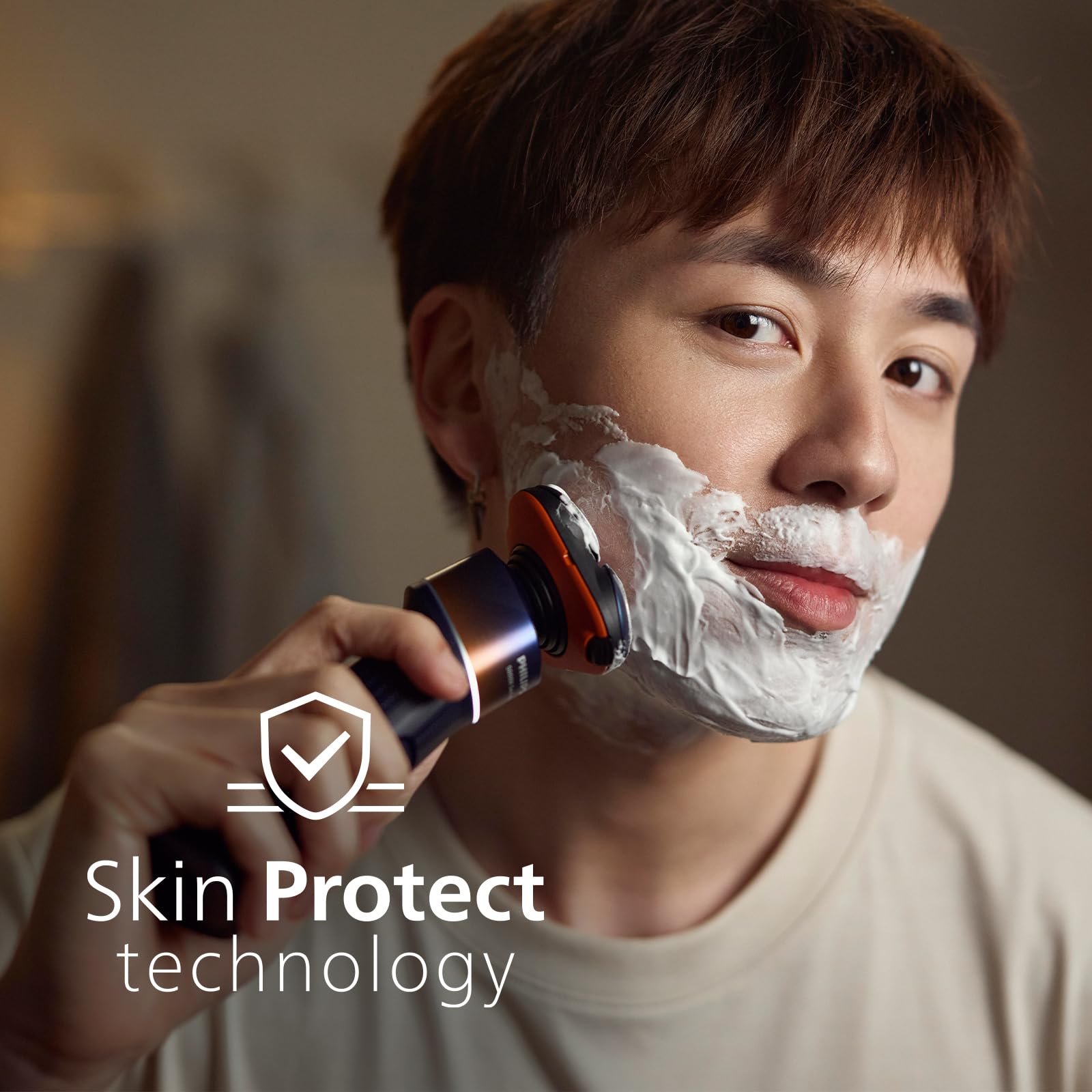 Philips Shaver 5000X Series, Wet and Dry Electric Shaver, Skin Protect Technology, 360 Flexing Head, 1 h Charging/5 min. Quick Charge, P-Cap, Orange, Model X5012/00