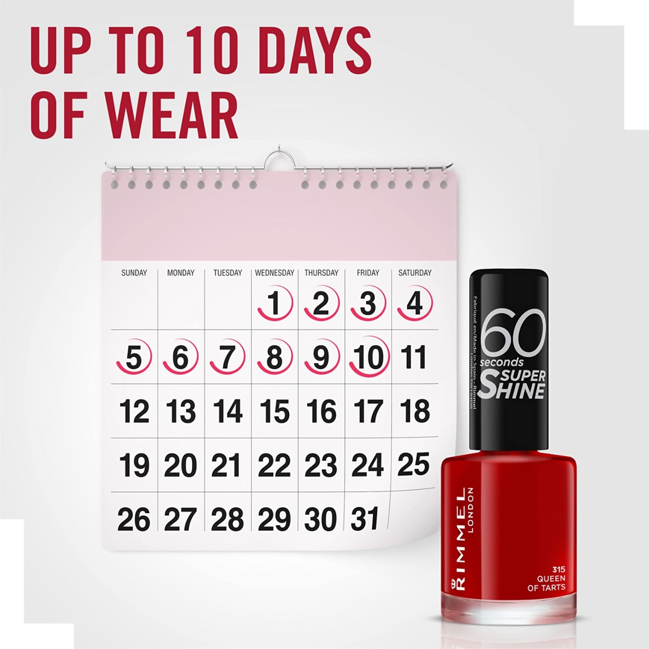 Rimmel 60 Seconds Super Shine Nail Polish, Queen of Tarts