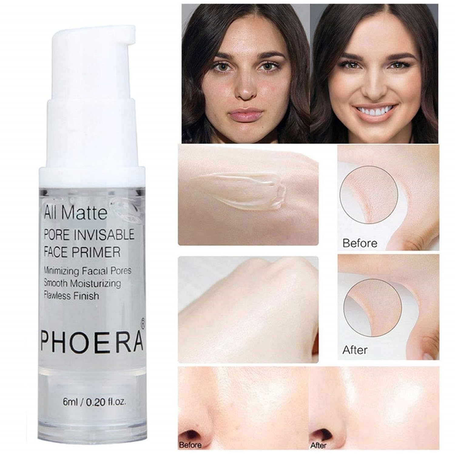 HOPHAT Oil Free Makeup Primer Duo - Hydrating & Smoothing 6ml