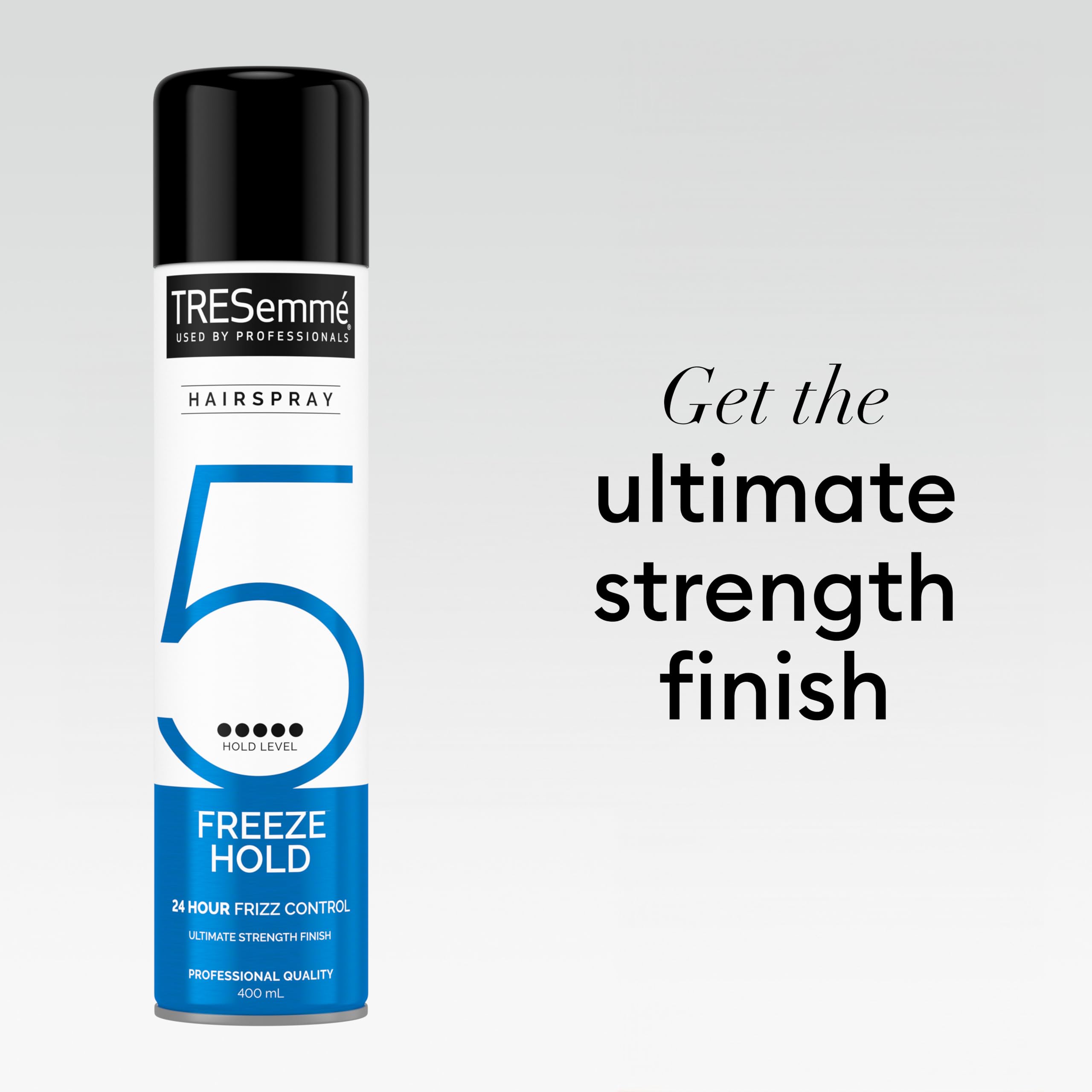 TRESemmé Freeze Hold Hairspray 24-hour frizz control for an ultimate strength finish 6x 400 ml