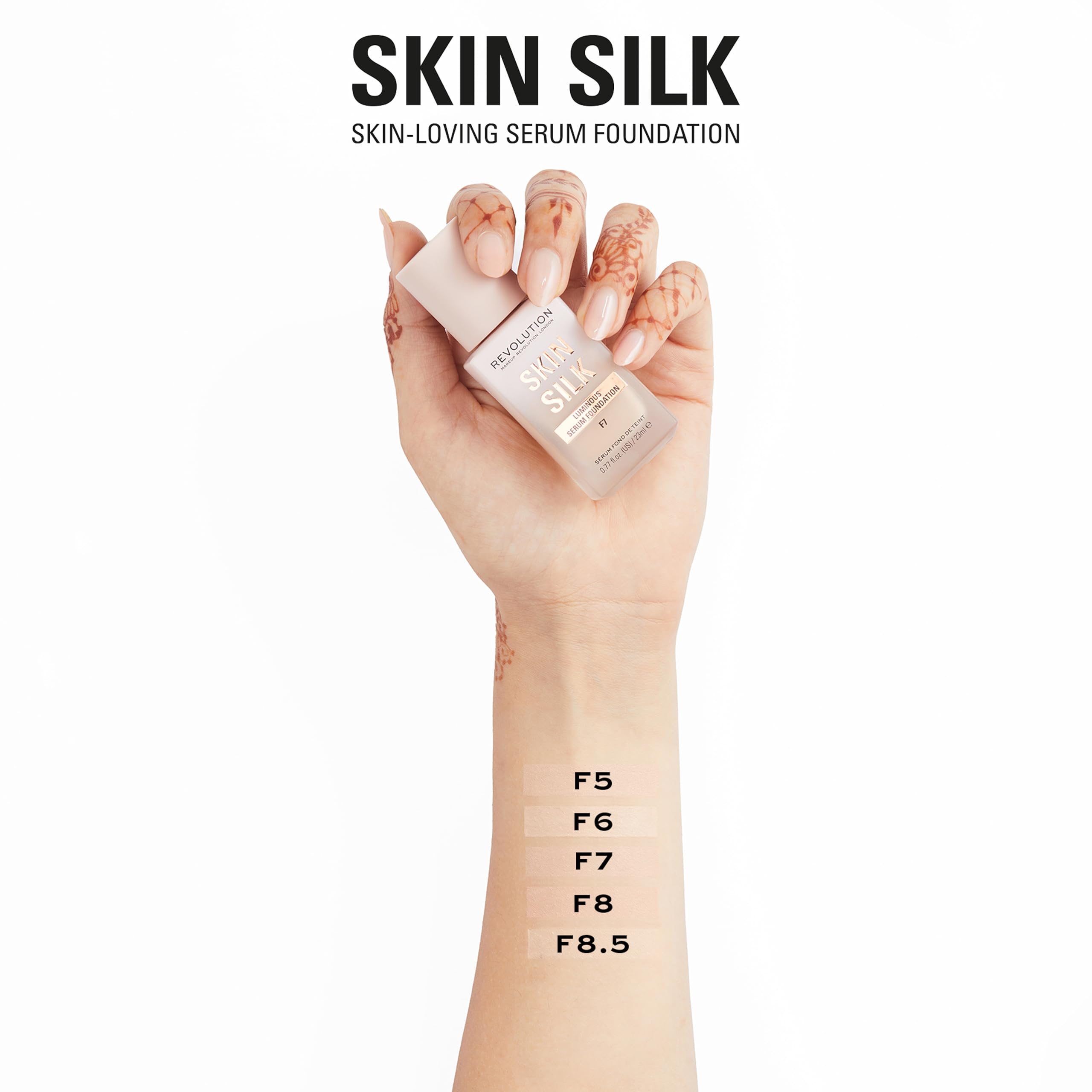 Makeup Revolution Skin Silk Serum Foundation F7 - 23ml