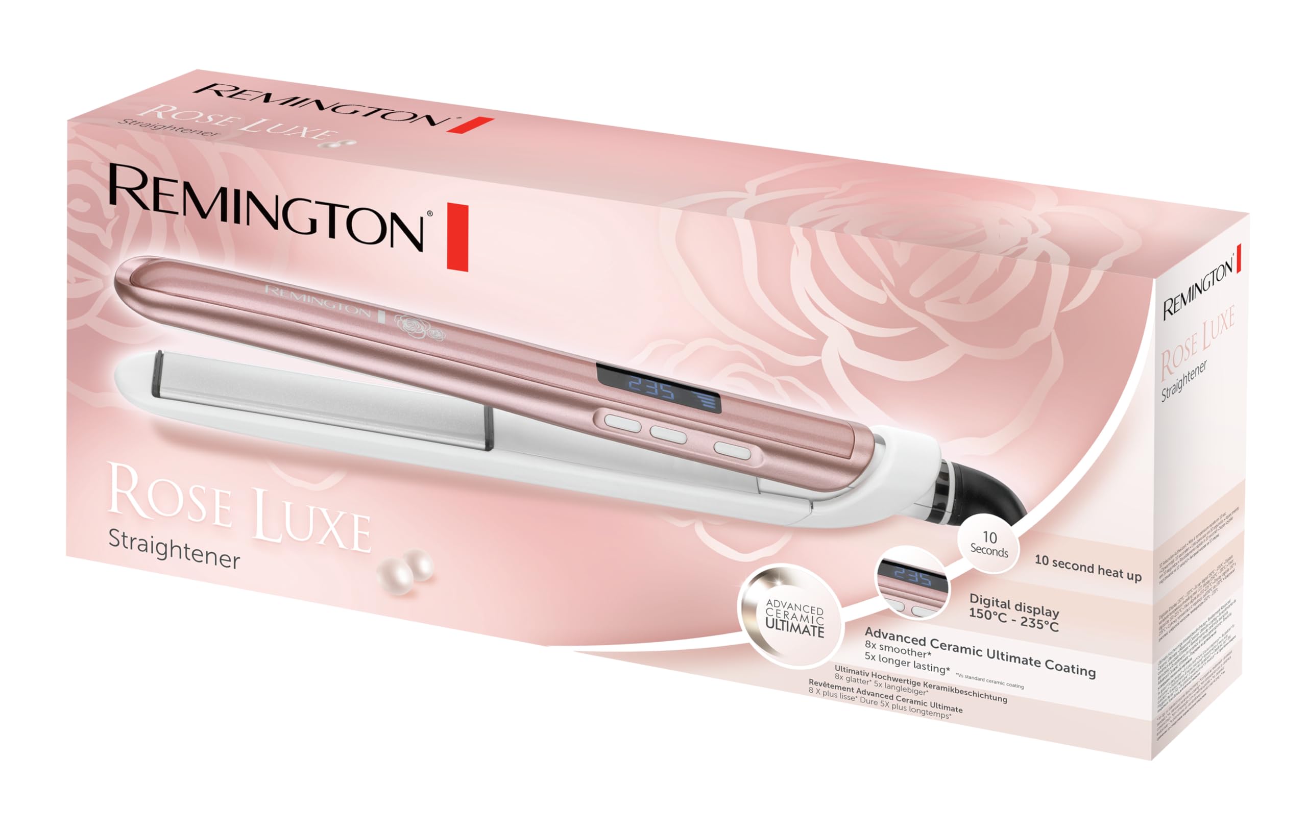 Remington Rose Pearl Hair Straightener S9505