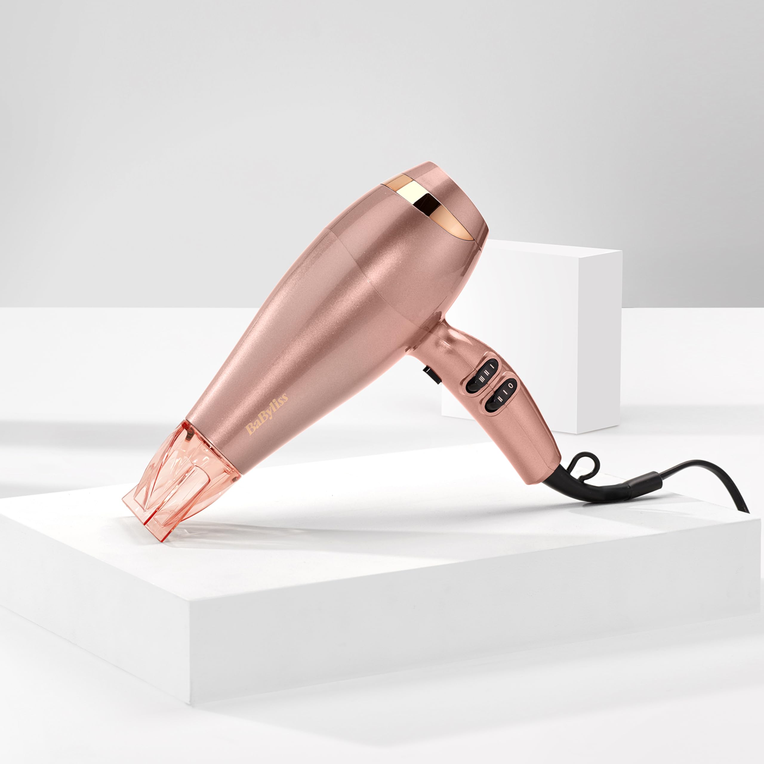 BaByliss Rose Gold 2100W Ionic Hair Dryer