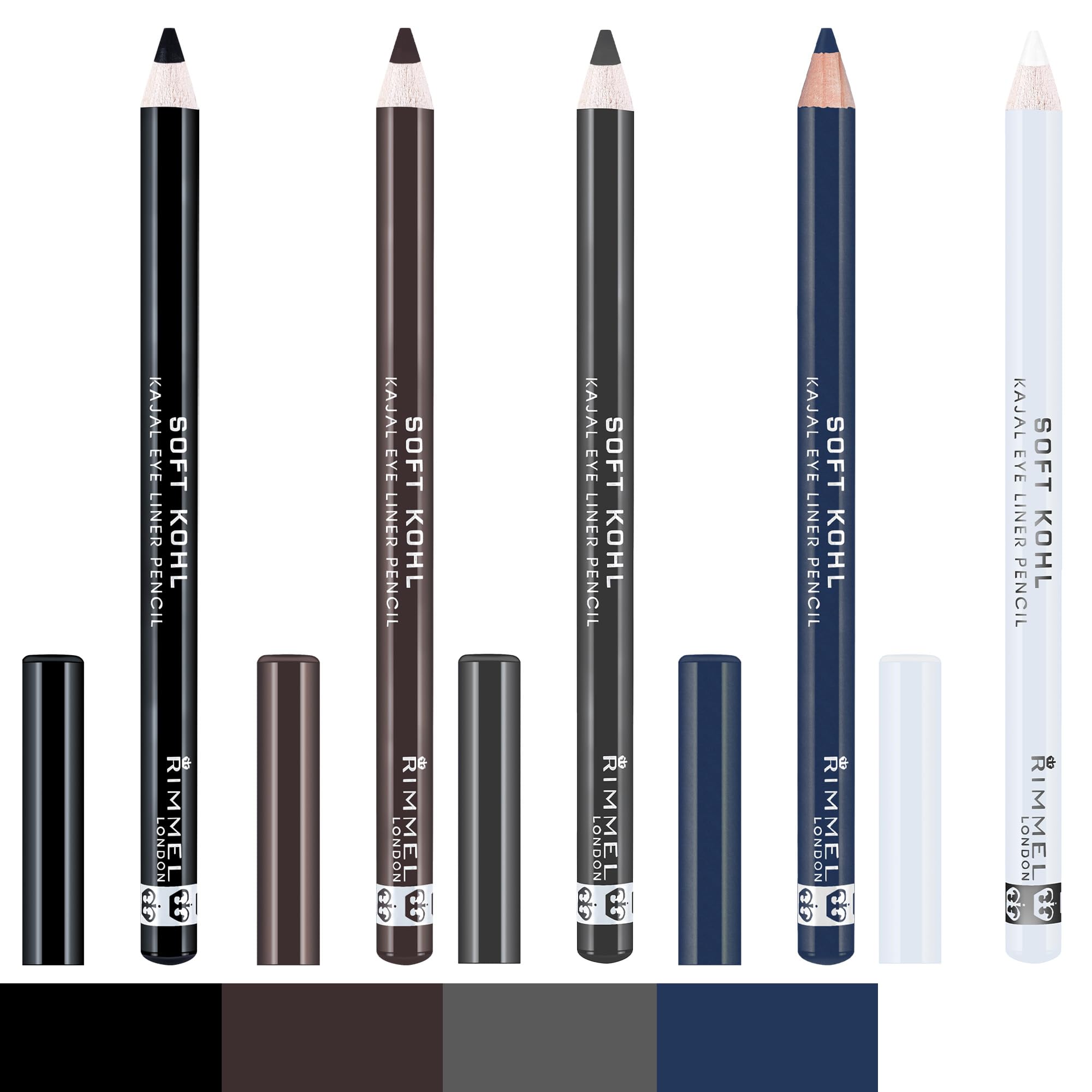 Rimmel London Soft Kohl Smudge-proof Eyeliner Pencil - Jet Black