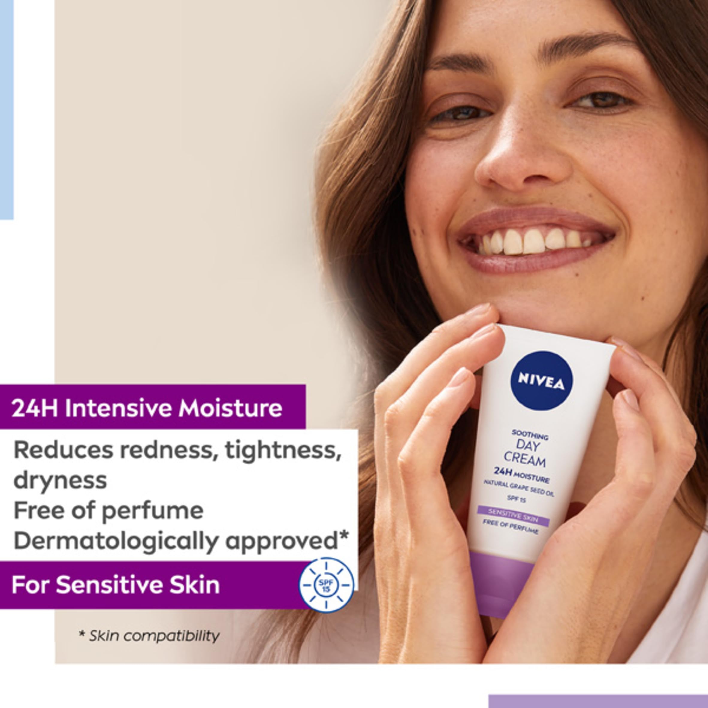 NIVEA Sensitive Day Cream SPF 15 50 ml