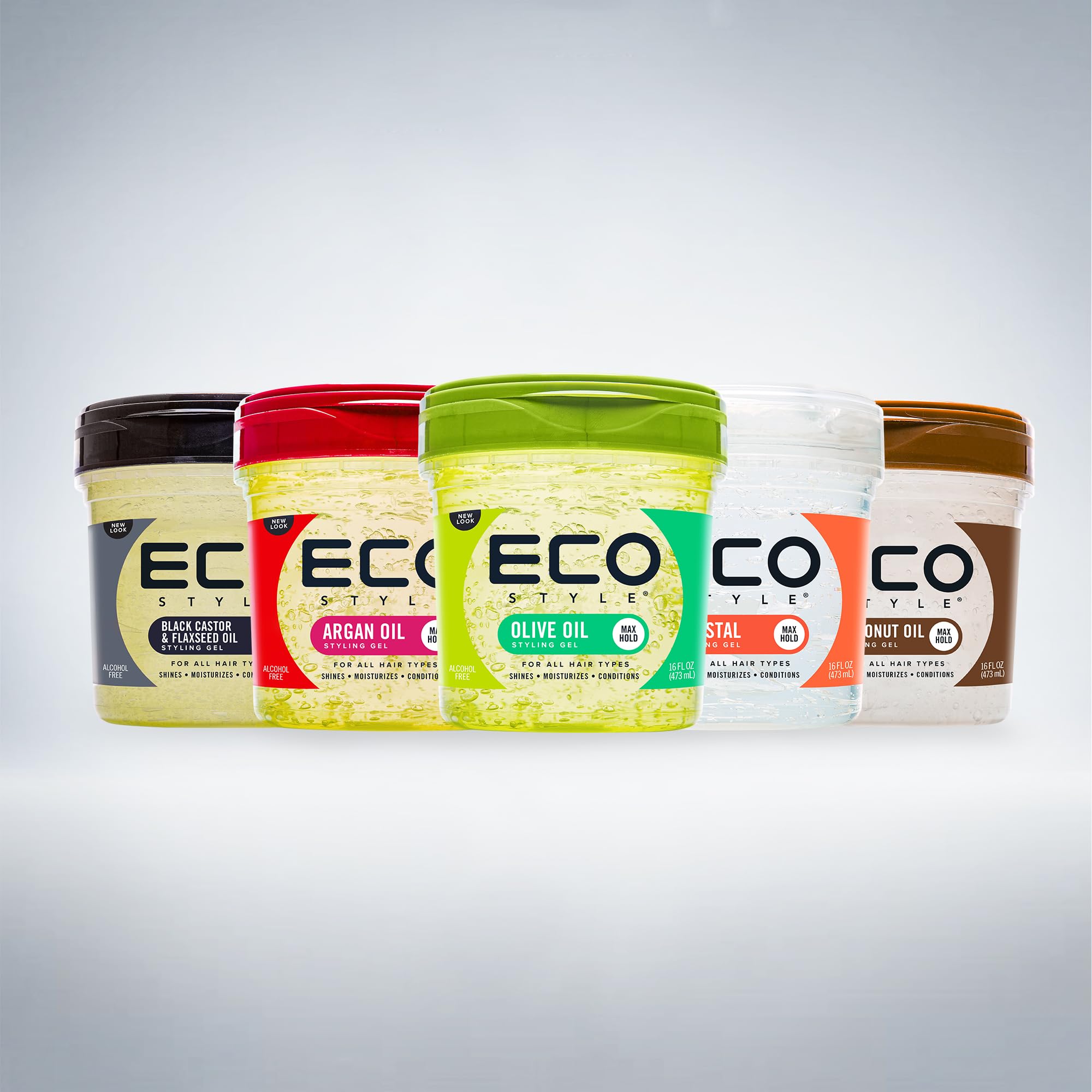 Eco Style Olive Oil Hair Gel - Alcohol-Free, 236 ml