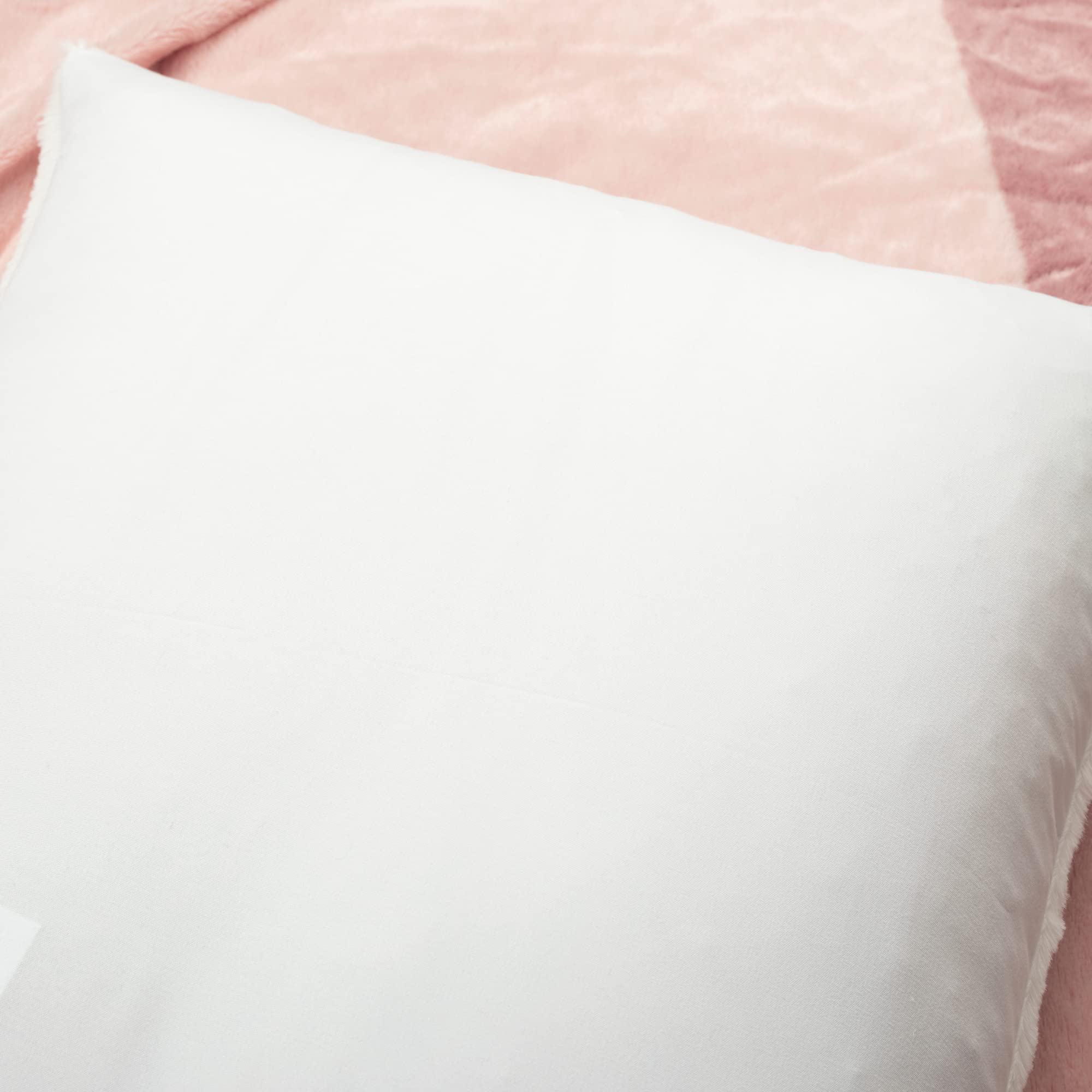 Lush Decor Dusty Rose Faux Fur Comforter Set for Full/Queen