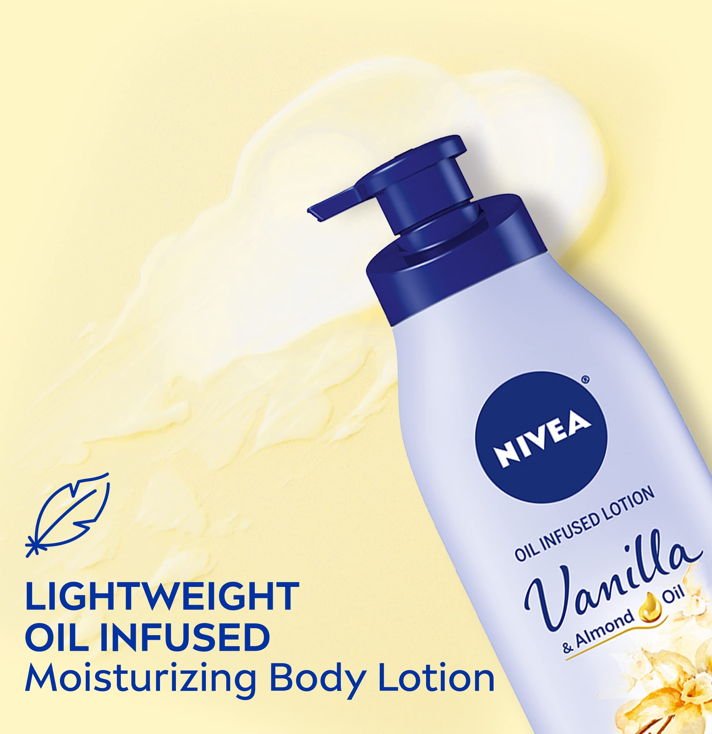 NIVEA Vanilla & Almond Oil Body Lotion - Pack of 3