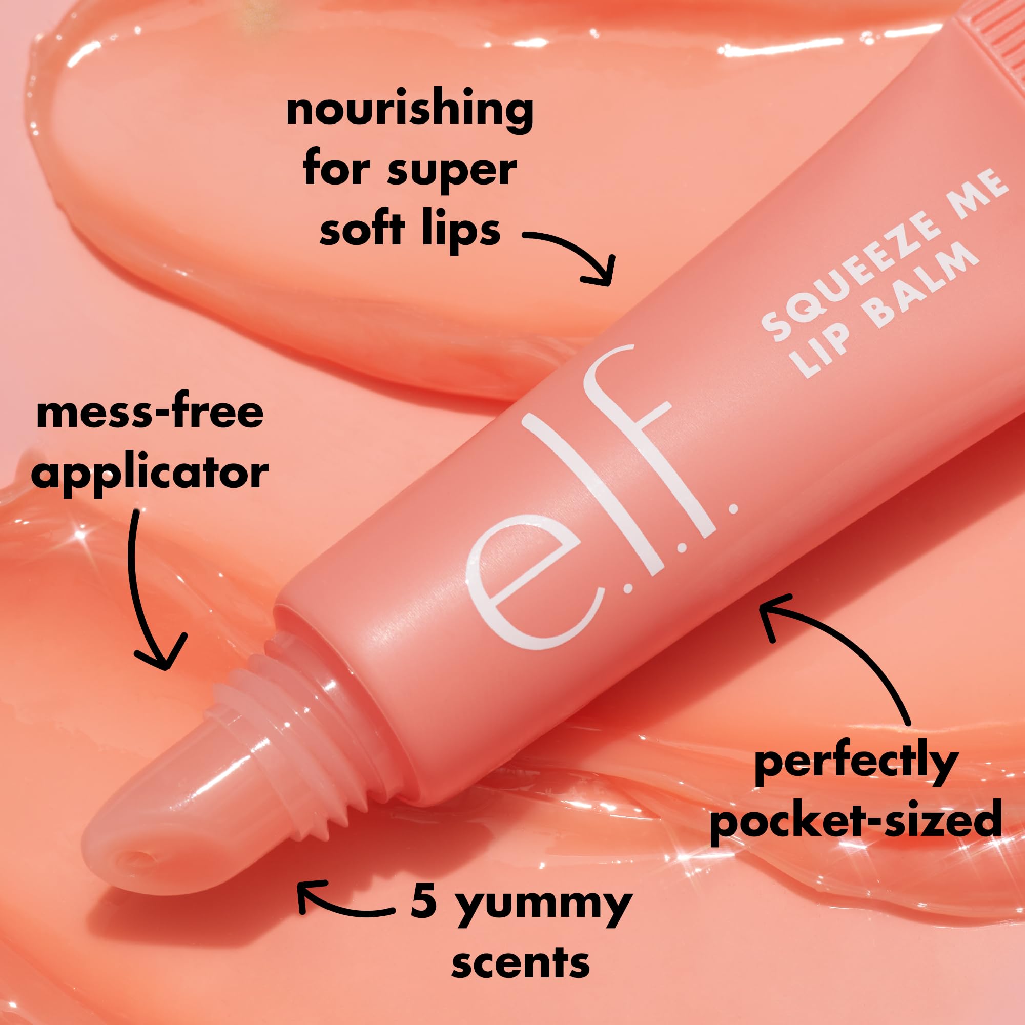 e.l.f. Squeeze Me Lip Balm, Moisturising Lip Balm For A Sheer Tint Of Colour, Infused With Hyaluronic Acid, Vegan & Cruelty-free, Vanilla Frosting