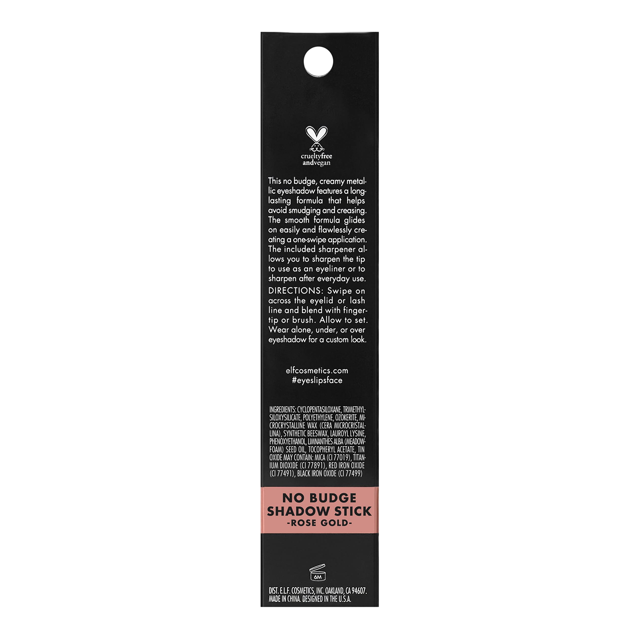 e.l.f. No Budge Shadow Stick - Rose Gold