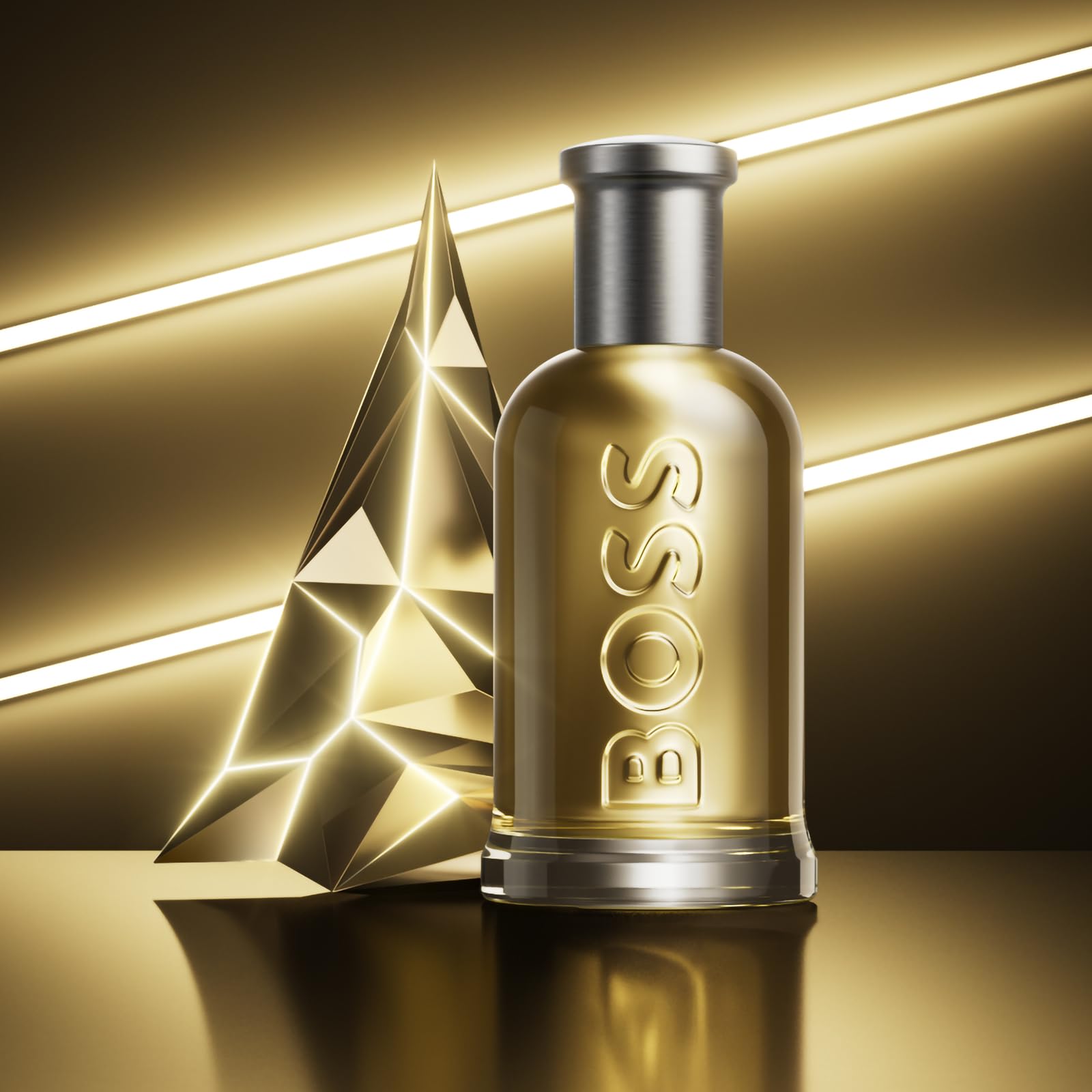 BOSS Men's 2 Piece BOSS Bottled Festive Giftset including an Eau de Toilette 50ml and Men’s Spray Deodorant 150ml