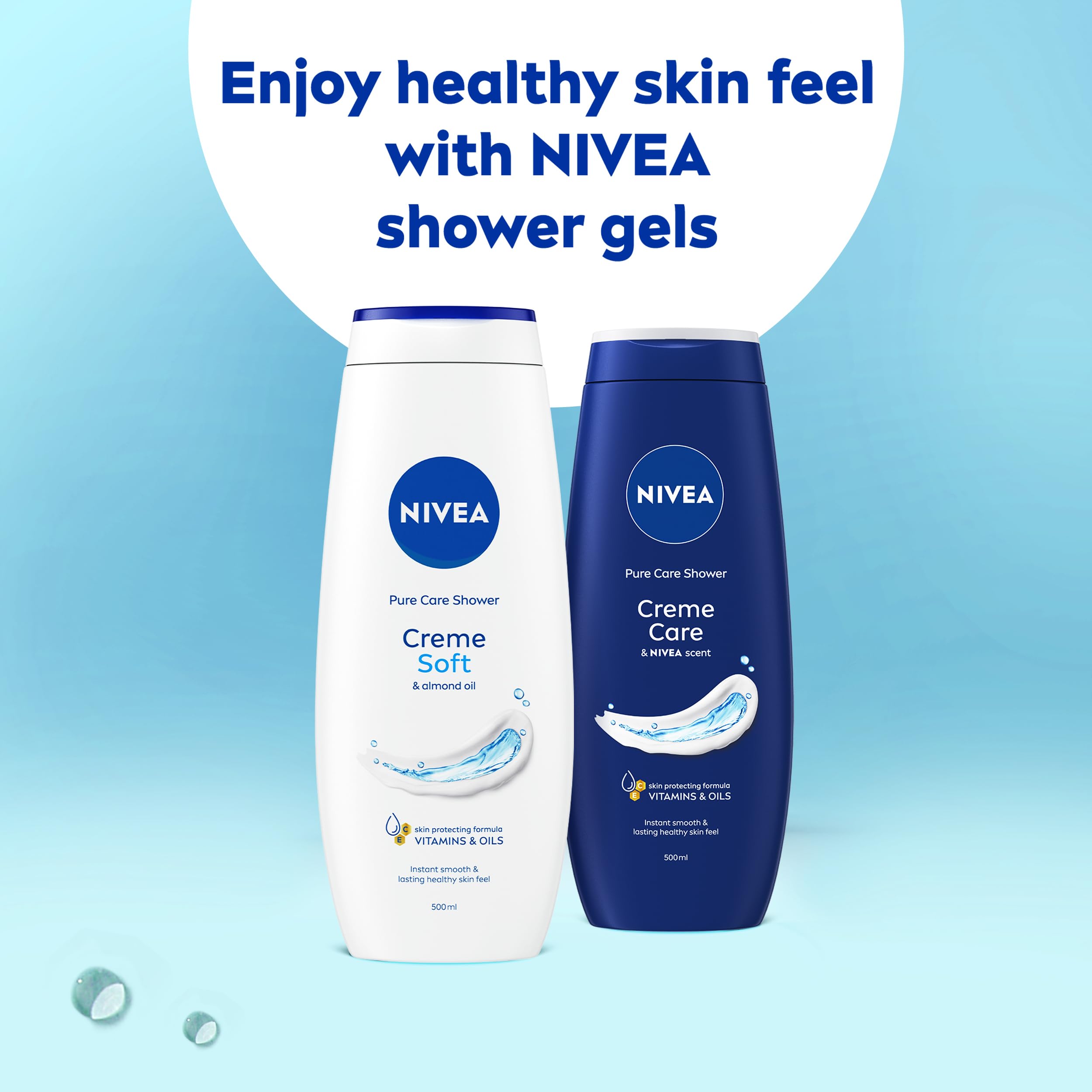 NIVEA Crème Soft Caring Shower Body Cream 500ml