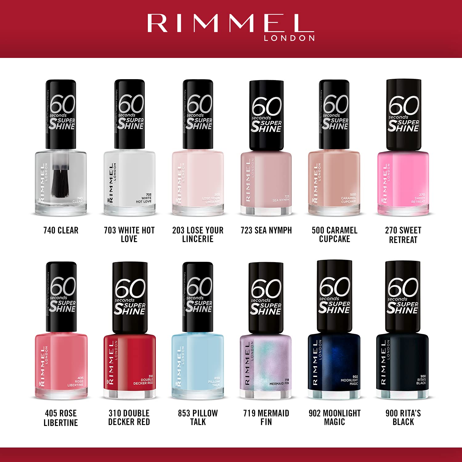 Rimmel London 60 Seconds Super Shine Nail Polish Set