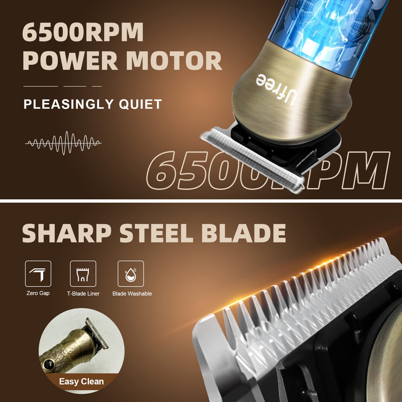 Ufree 7-in-1 Beard Trimmer & Grooming Kit for Men