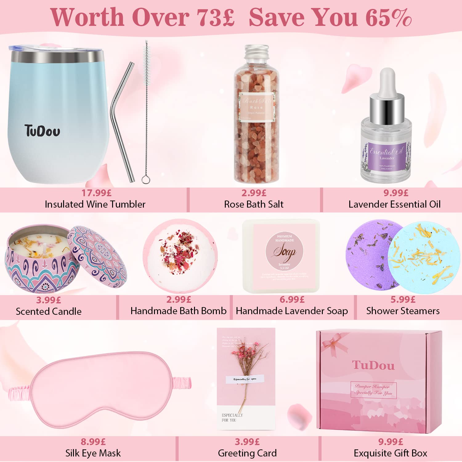 TuDou Self-Care Pamper Gift Set for Women