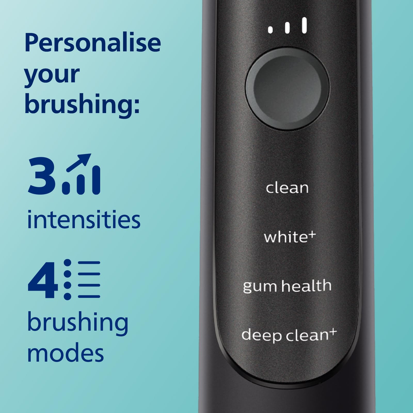 Philips Sonicare 7900 Series Electric Toothbrush, Sonic Toothbrush with App, Advanced Whitening, 4 Brushing Modes and 3 Intensity Levels, Pressure Sensor, Charging Travel Case, Black, Model HX9631/17