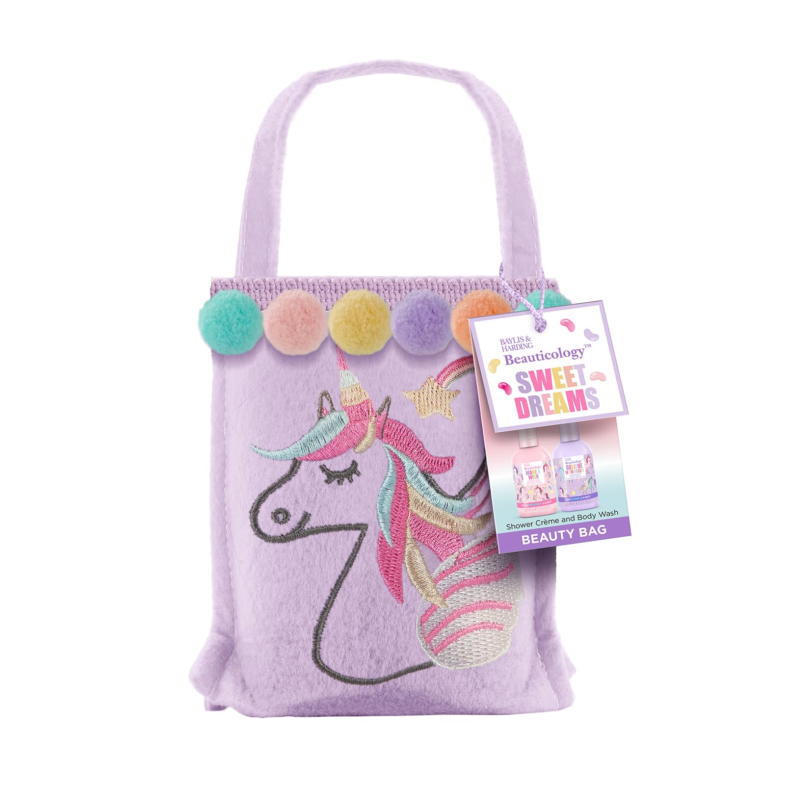 Baylis & Harding Beauticology Candy Unicorn Beauty Bag Gift Set - Vegan Friendly (Pack of 1)