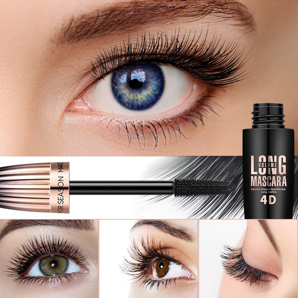 NIFEISHI Waterproof 4D Silk Fiber Mascara Black