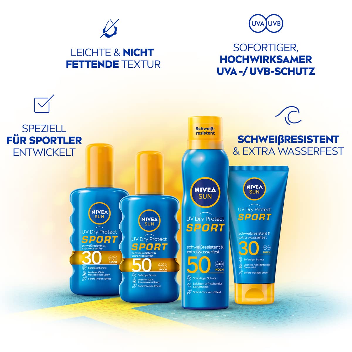 NIVEA Sun UV Dry Protect Sport Spray SPF 50