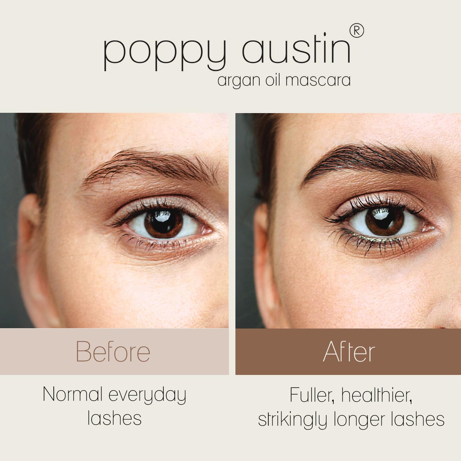 Poppy Austin Vegan Waterproof Mascara - Black Volume & Length