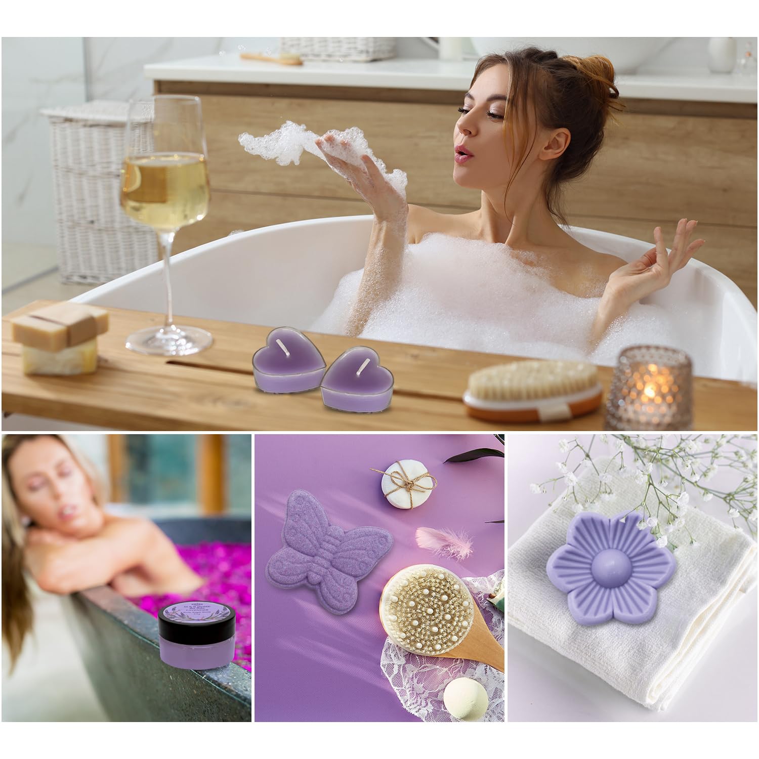 Lavender Pamper Gifts for Women, Relaxation Spa Hampers, Thinking of You Gifts, Self Care Package, Christmas Presents, Thank you Gift, Birthday Gifts, Spa gift set, Friend gift, Get Well Soon Gift