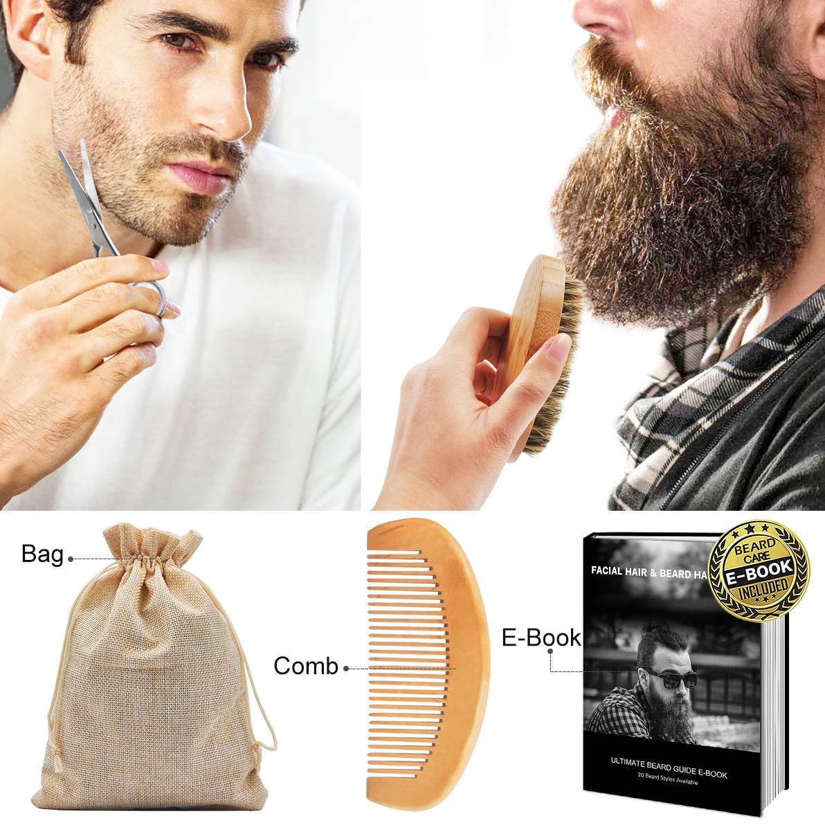 XIKEZAN Premium Beard Grooming Kit