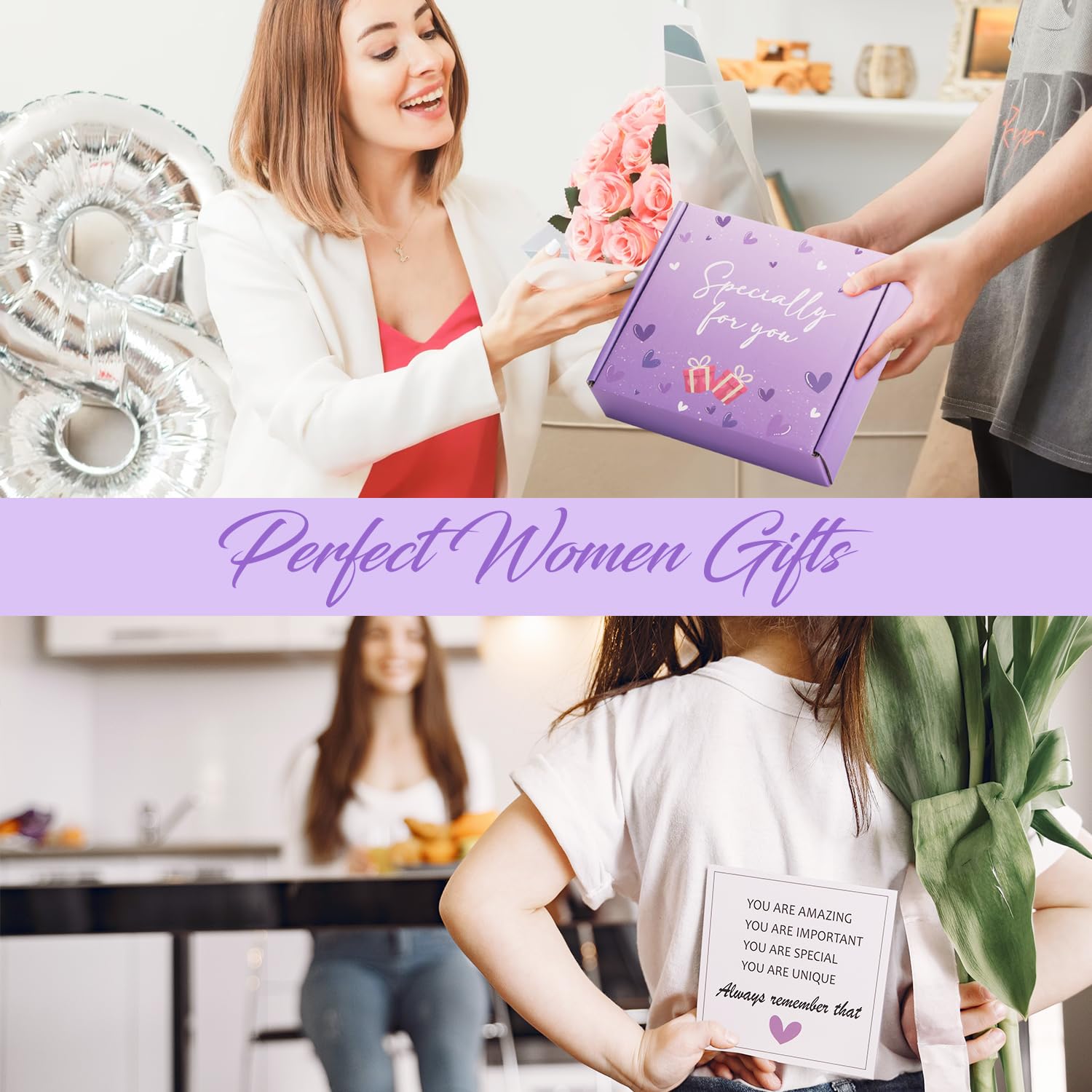 Birthday Gifts For Women, Lavender Pamper Gifts For Her, Ideas Gifts For Mum Wife Friend Sister, Relaxation Spa Ladies Gifts Care Package for Her, Anniversary Valentines Gifts for Her Friendship Gifts