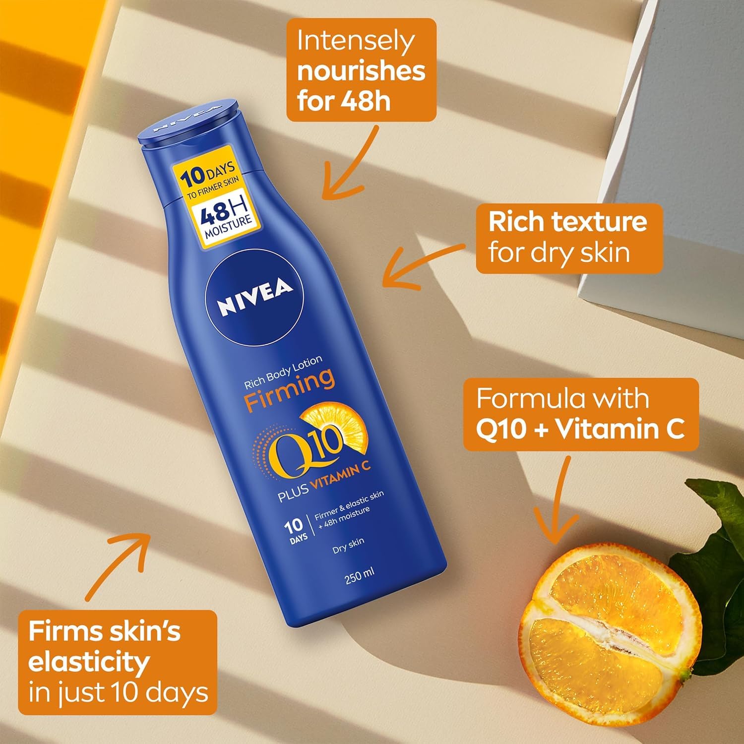 NIVEA Q10 Firming Body Lotion with Vitamin C 250ml