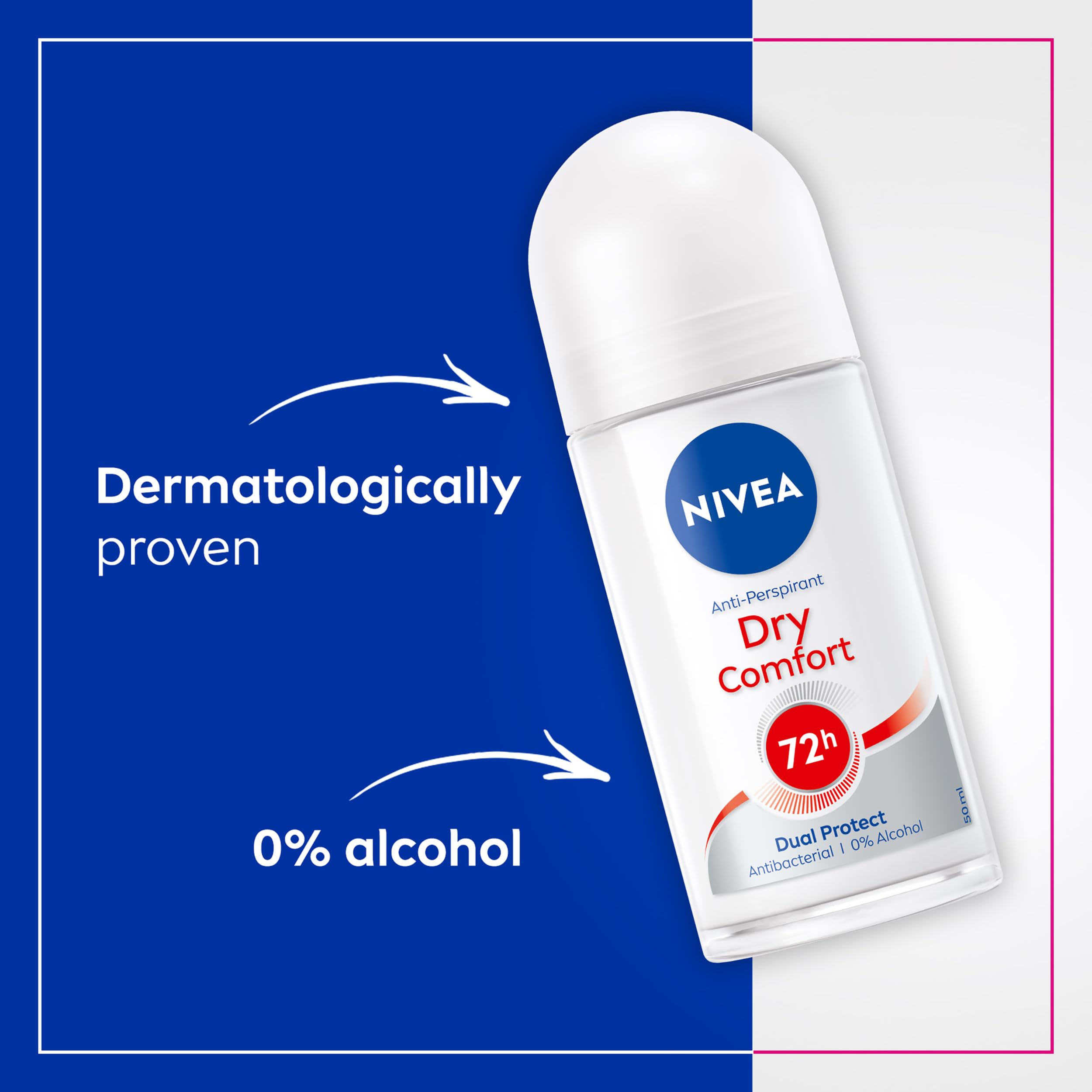 NIVEA Dry Confidence 72H Anti-Perspirant Roll-On 50ml