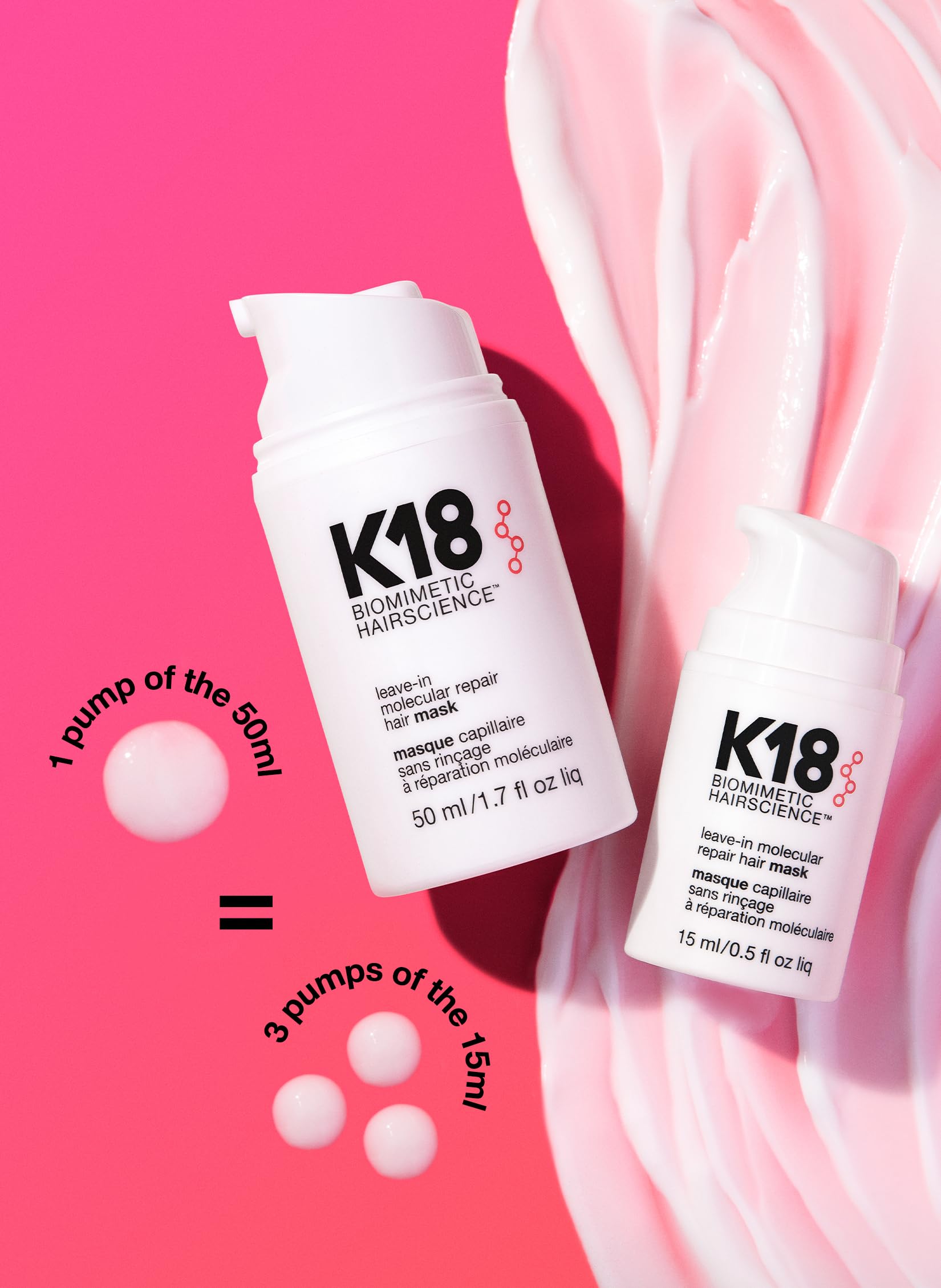 K18 Leave-In Hair Repair Mask 15ml