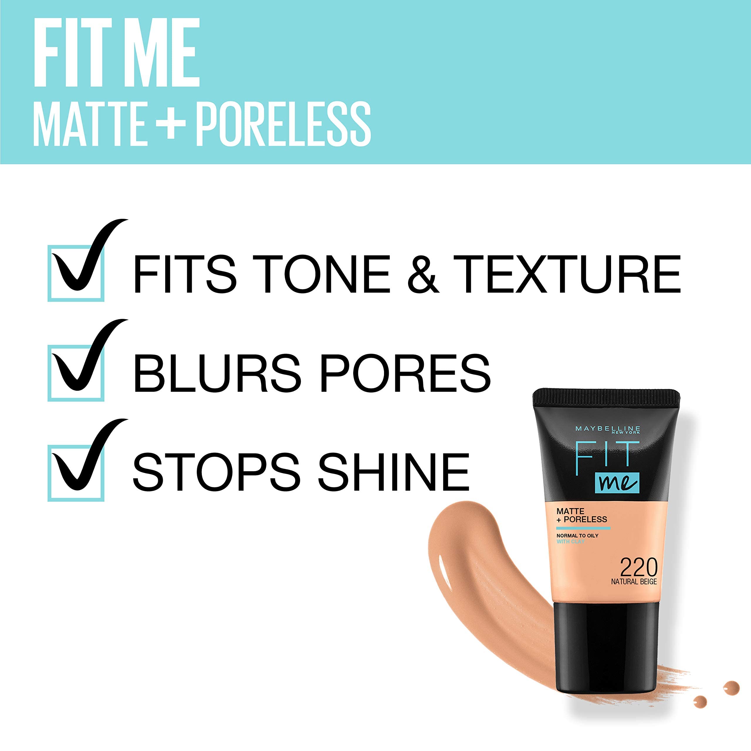 Maybelline Fit Me Matte + Poreless Foundation - 120 Classic Ivory