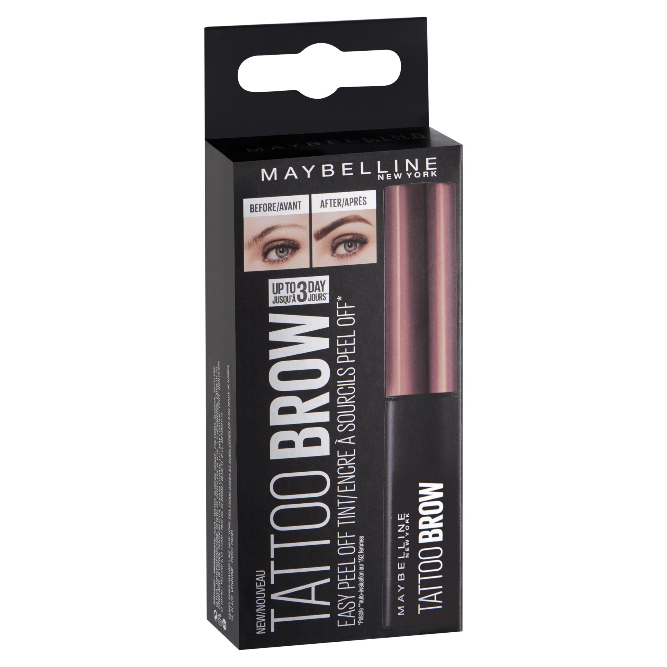 Maybelline Tattoo Brow Gel Tint Duo - Dark Brown