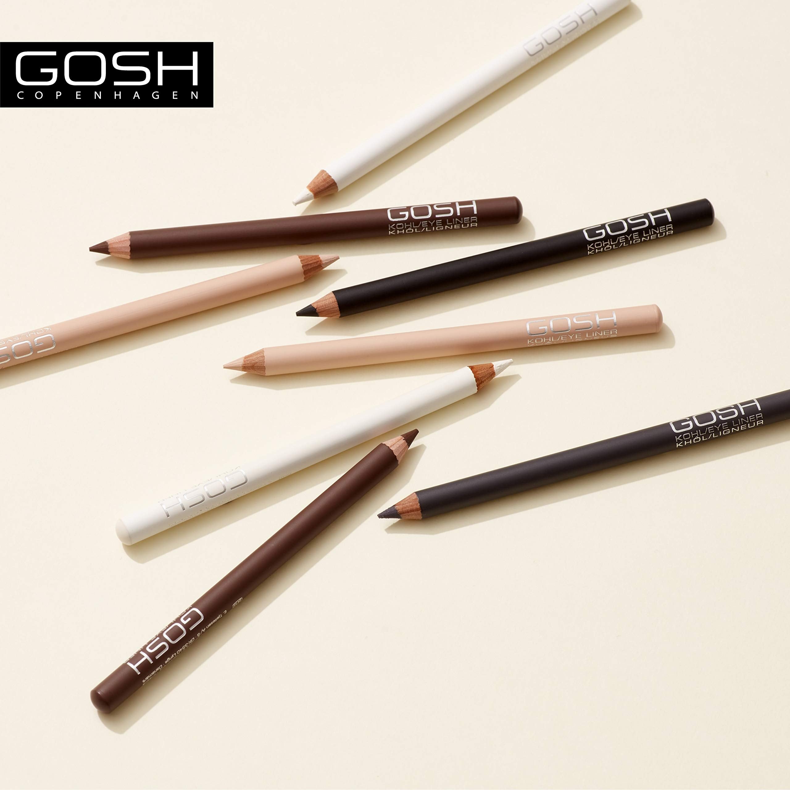 GOSH 2-in-1 Kohl & Eyeliner Makeup Pen - Black