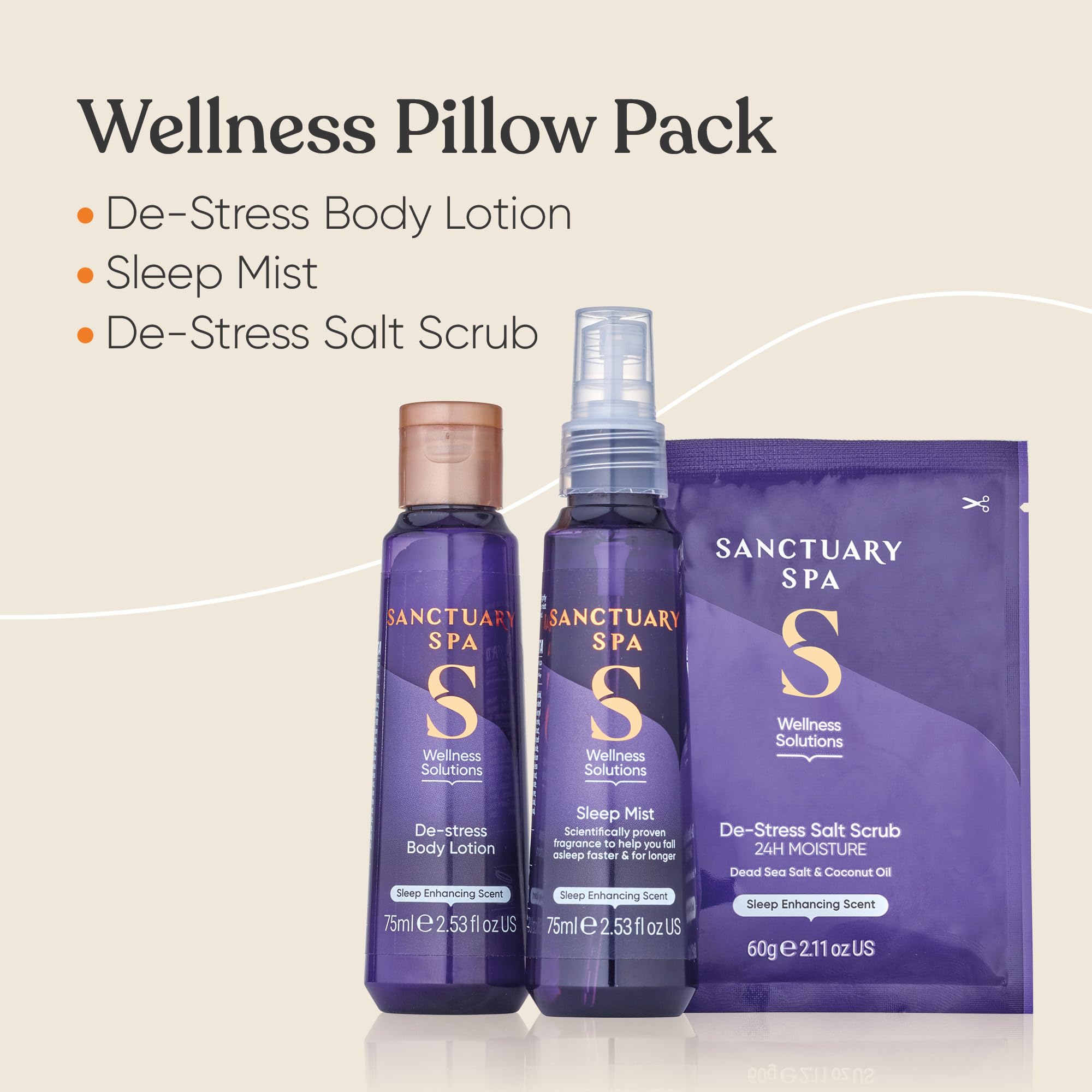 Sanctuary Spa Wellness Pillow Pack, Vegan, Gift For Women, Birthday Gift, Self Care Gift, Womens Gift Sets