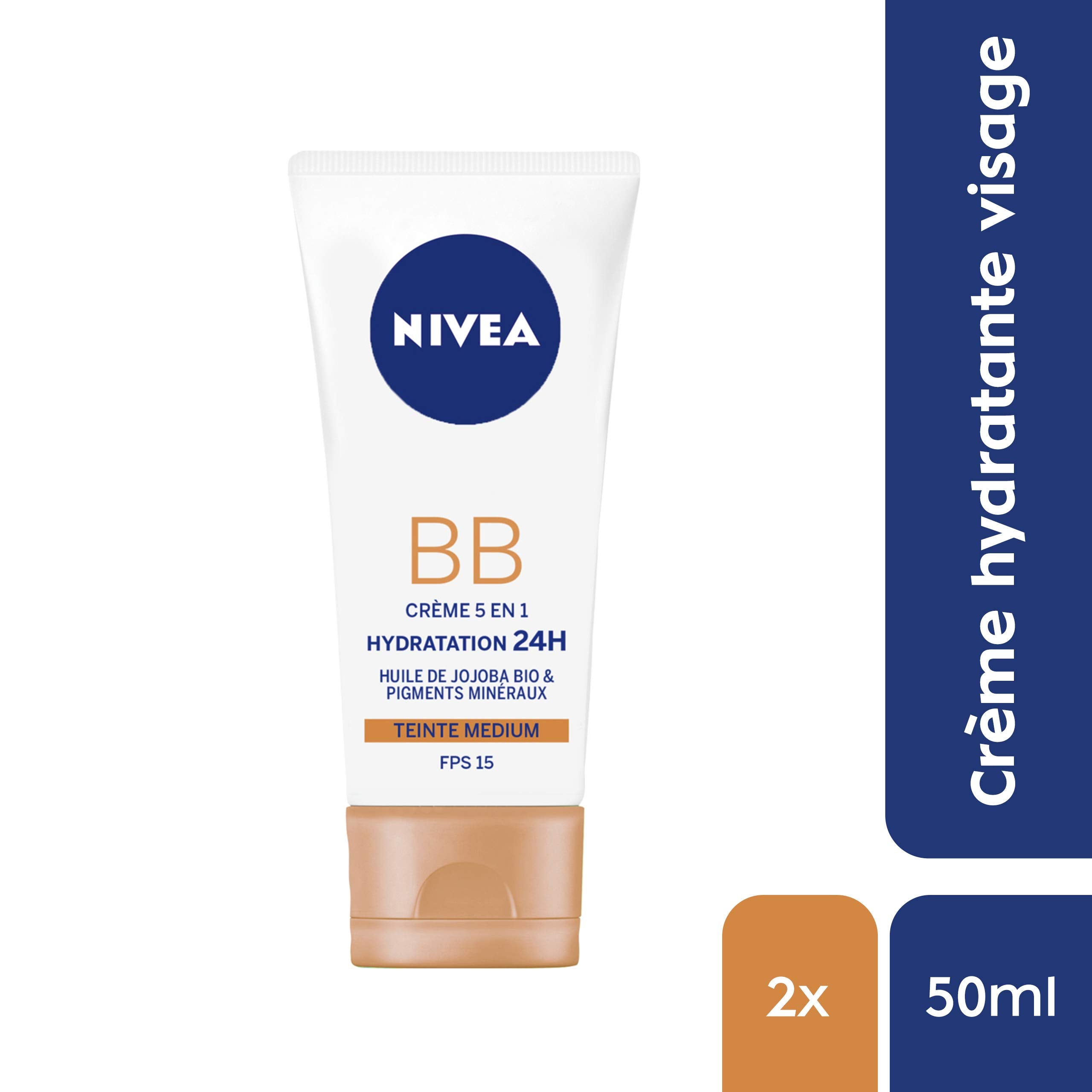 NIVEA 6 in 1 BB Cream with SPF 15 - Lot of 2