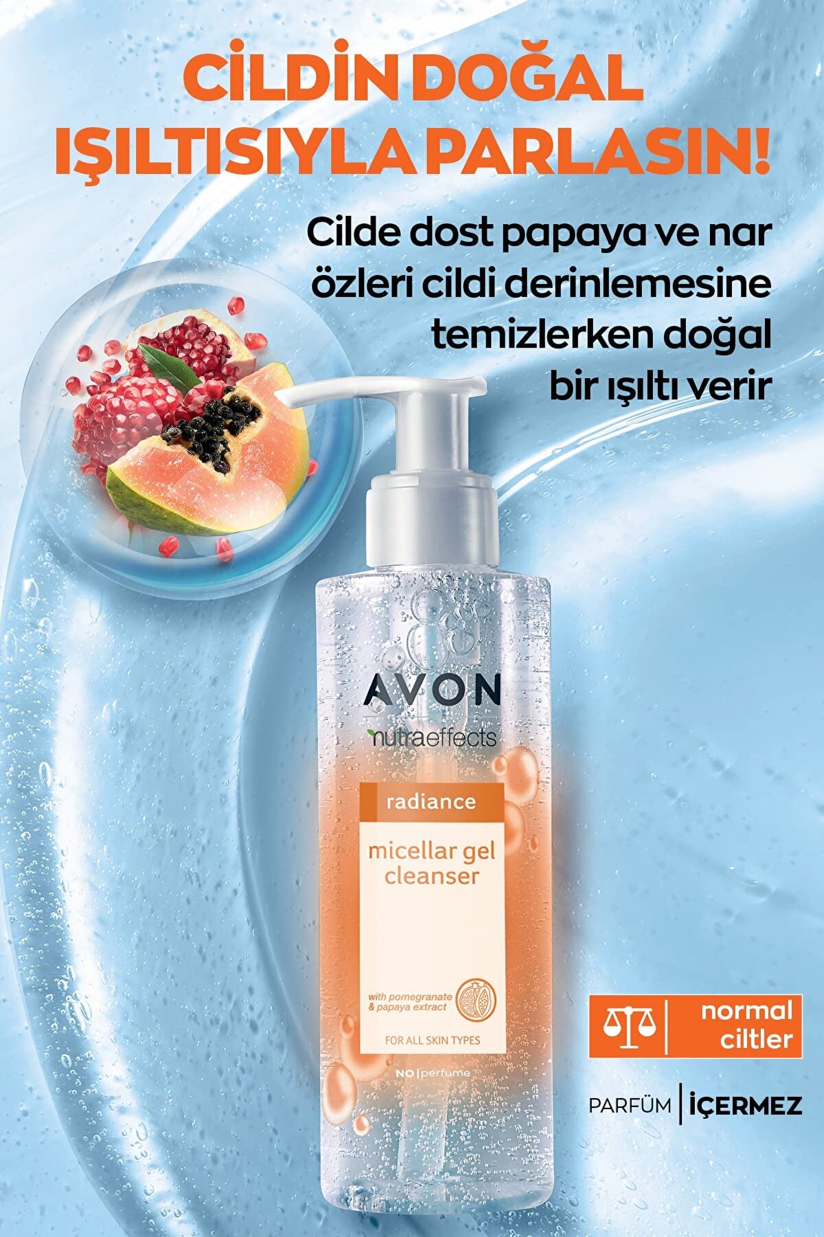Avon Nutra Effects Radiance Micellar Gel Cleanser 195ml