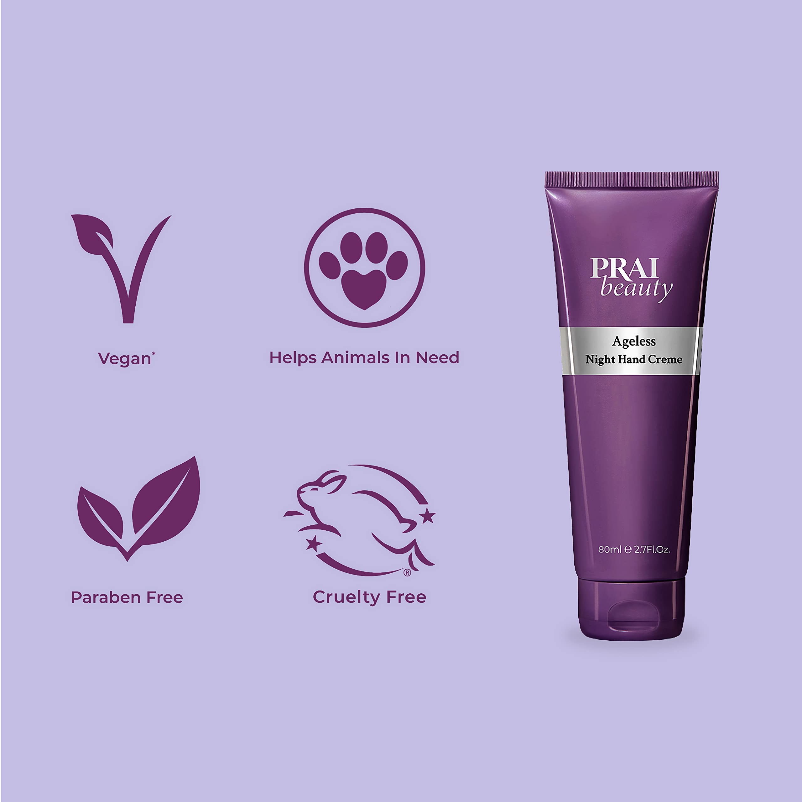 PRAI BEAUTY Ageless Night Hand Crème 80ml