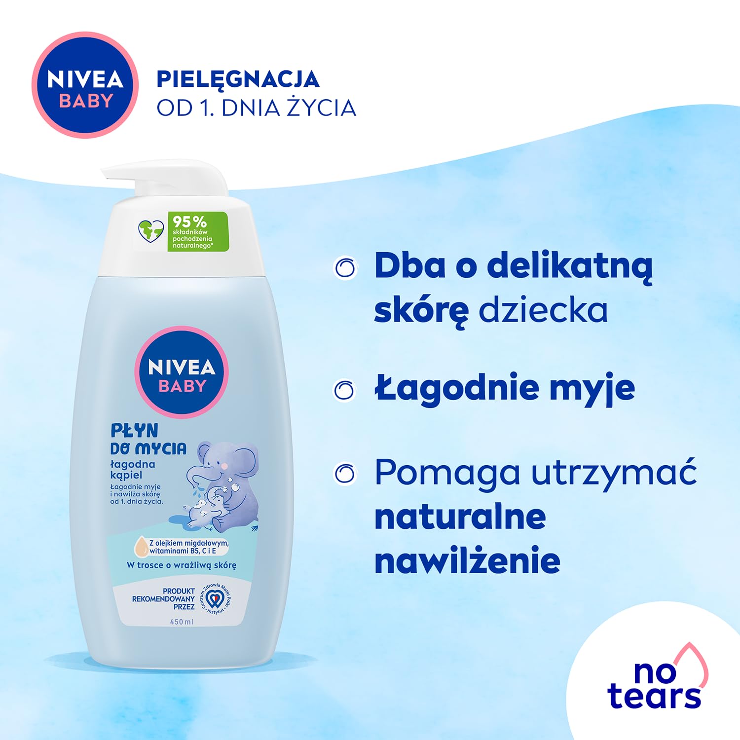 NIVEA BABY Gentle Cleansing Liquid Bath 450 ml