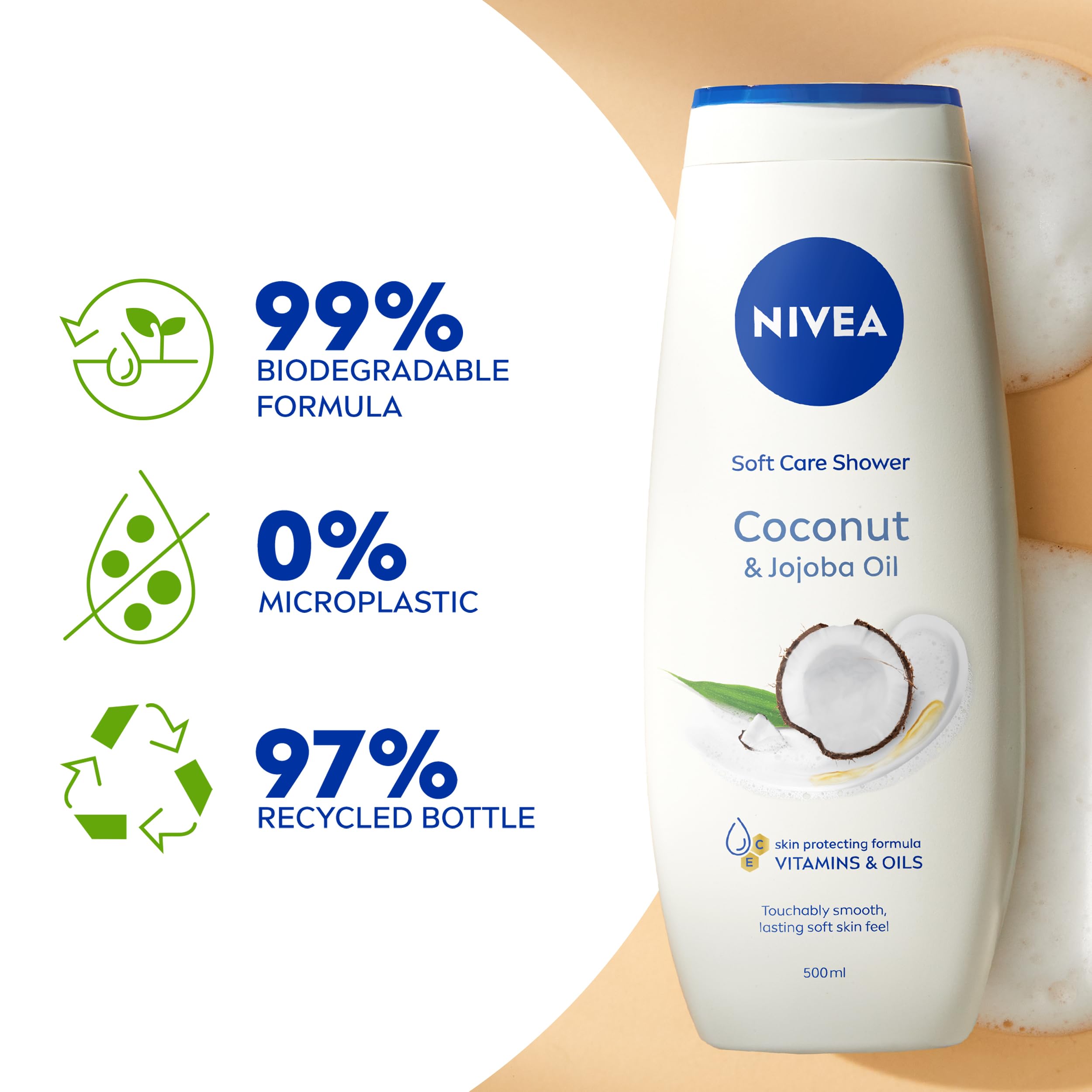 NIVEA Coconut & Jojoba Oil Shower Cream