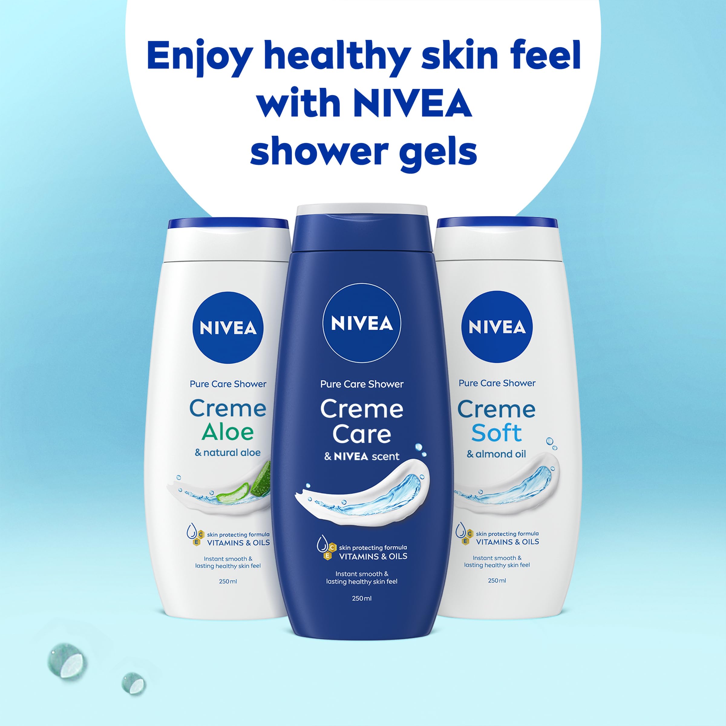 NIVEA Crème Care Shower Cream with Almond Oil 250 ml