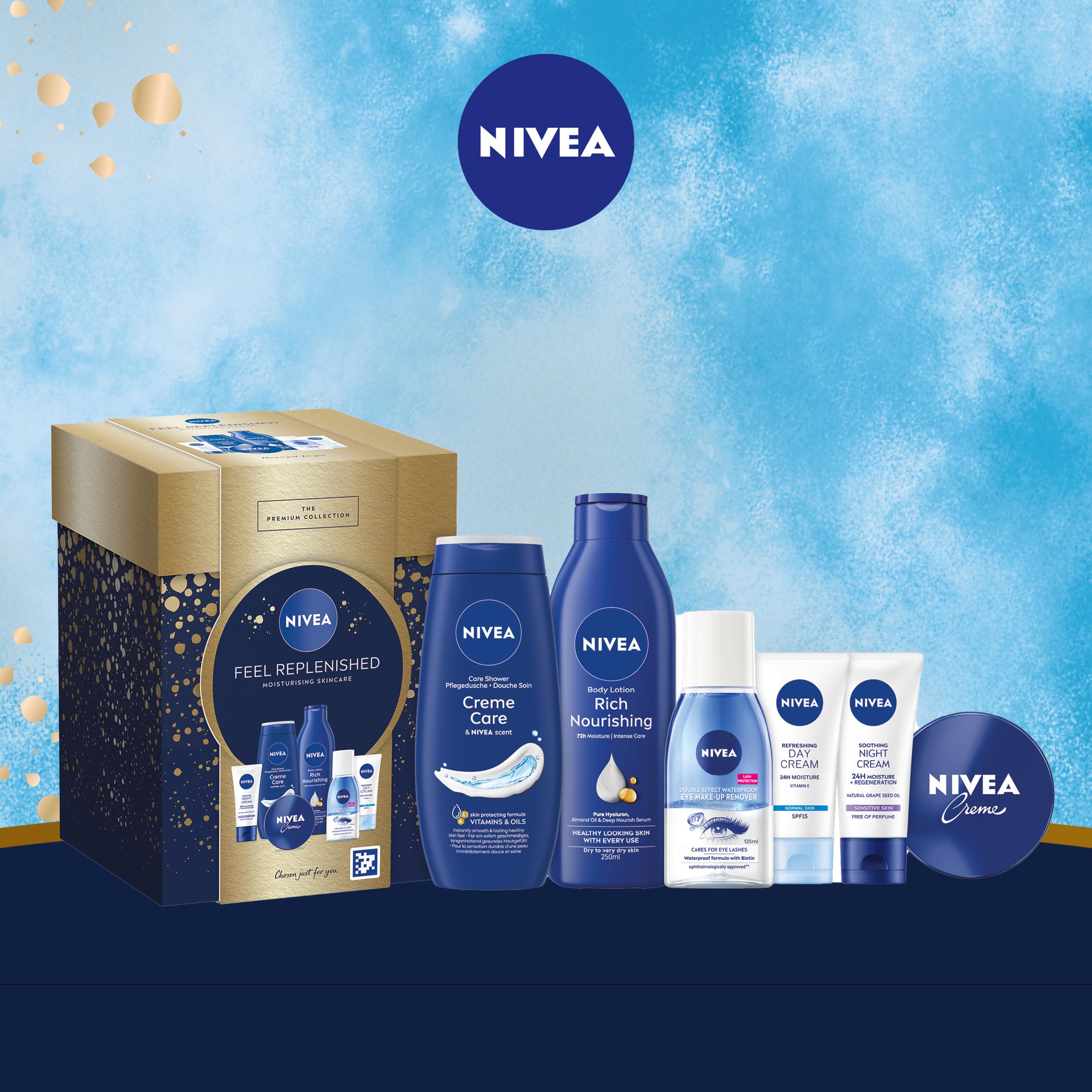 NIVEA Feel Replenished Skincare Set