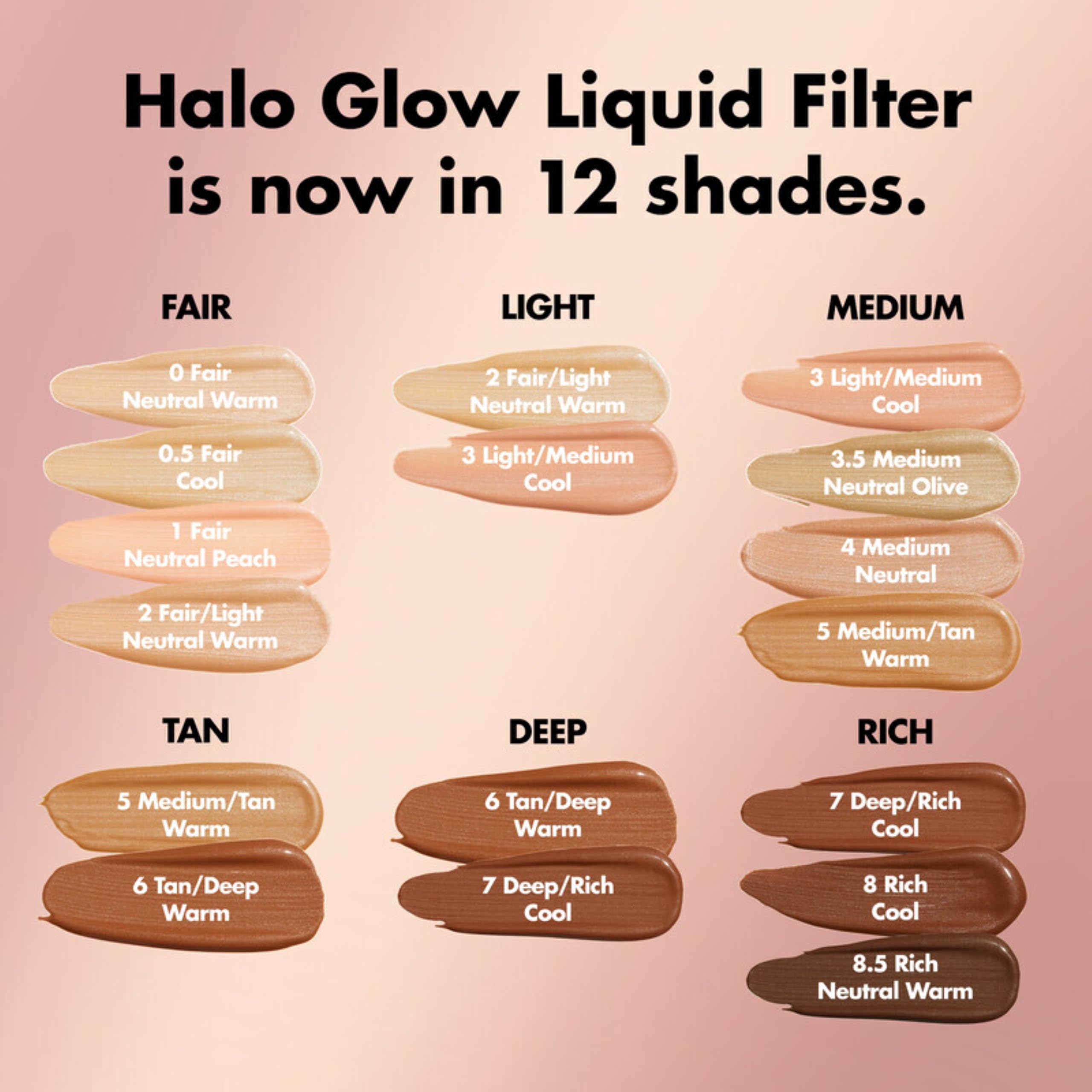 e.l.f. Halo Glow Liquid Filter, Complexion Booster For A Glowing, Soft-Focus Look, Infused With Hyaluronic Acid, Vegan & Cruelty-Free, 2 Fair- Light