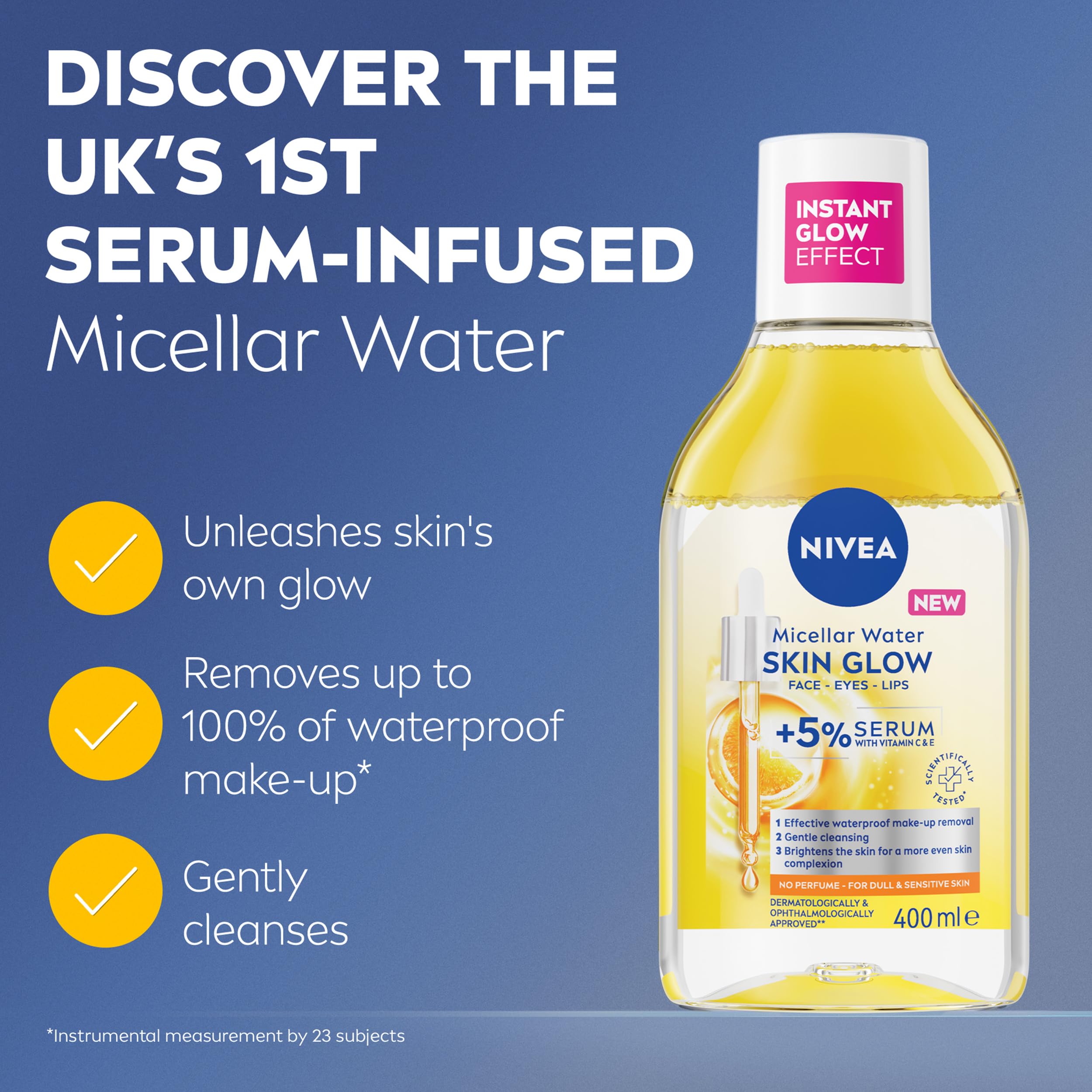 NIVEA Skin Glow Serum Infused Micellar Water 400ml