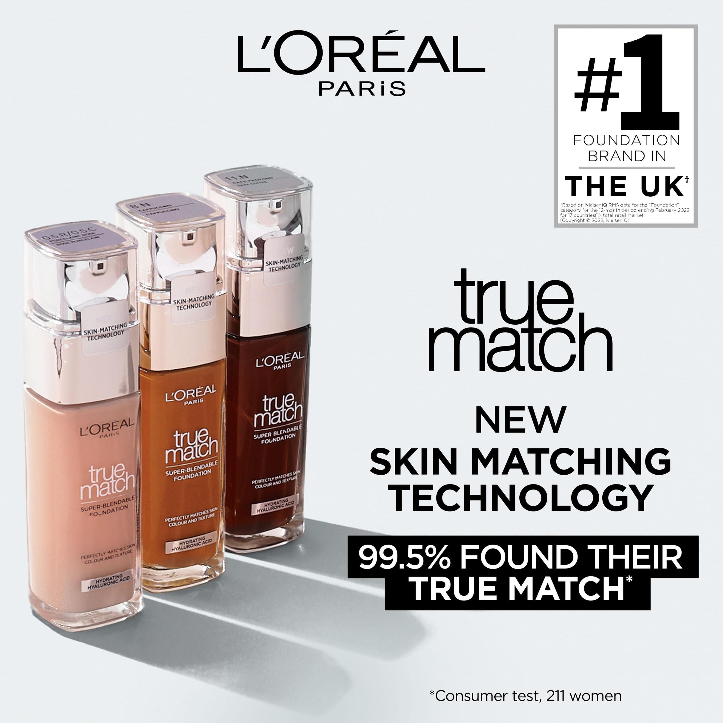 L'Oreal Paris True Match Liquid Foundation 3N Creamy Beige 30 ml